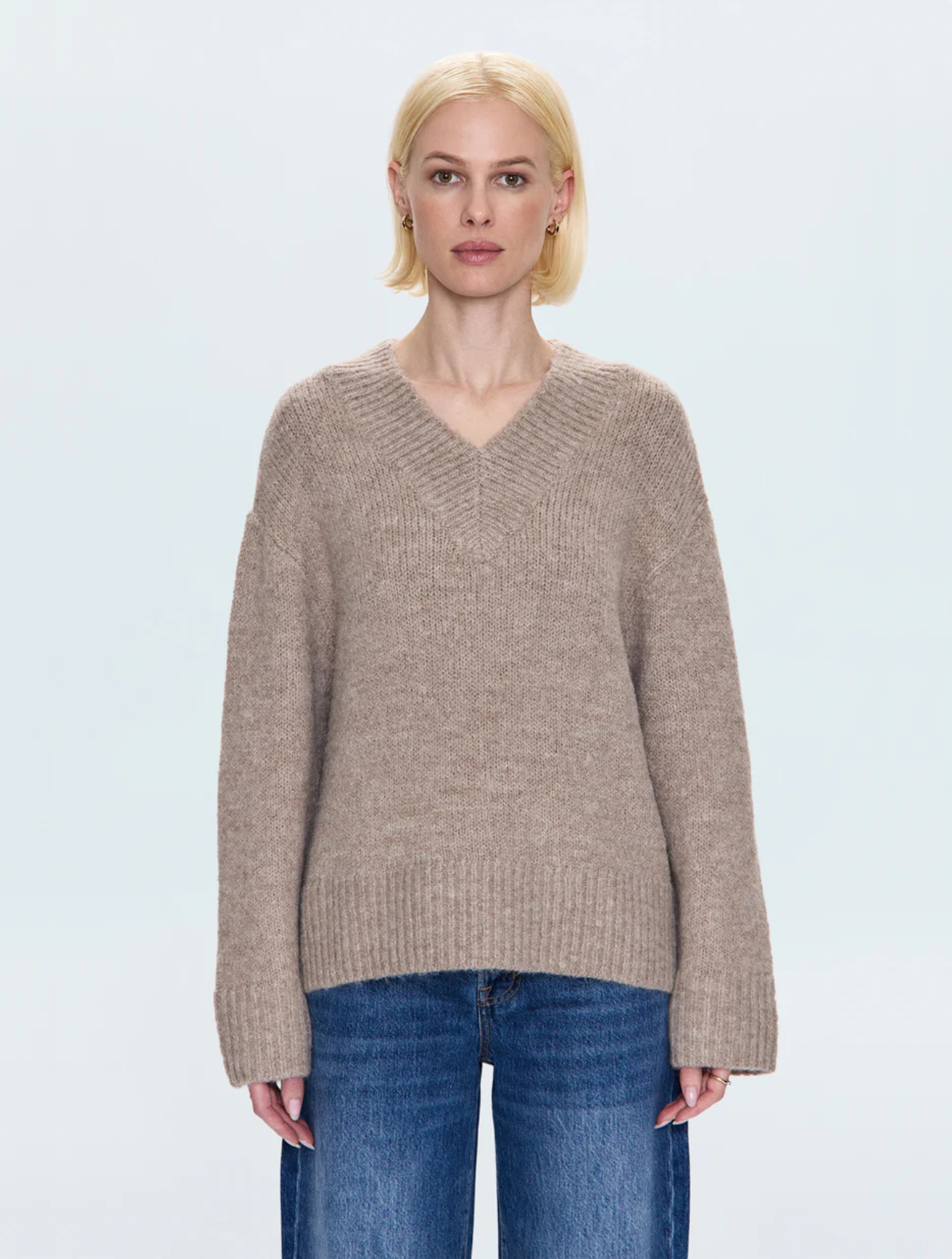 Talia Chunky V-Neck Sweater