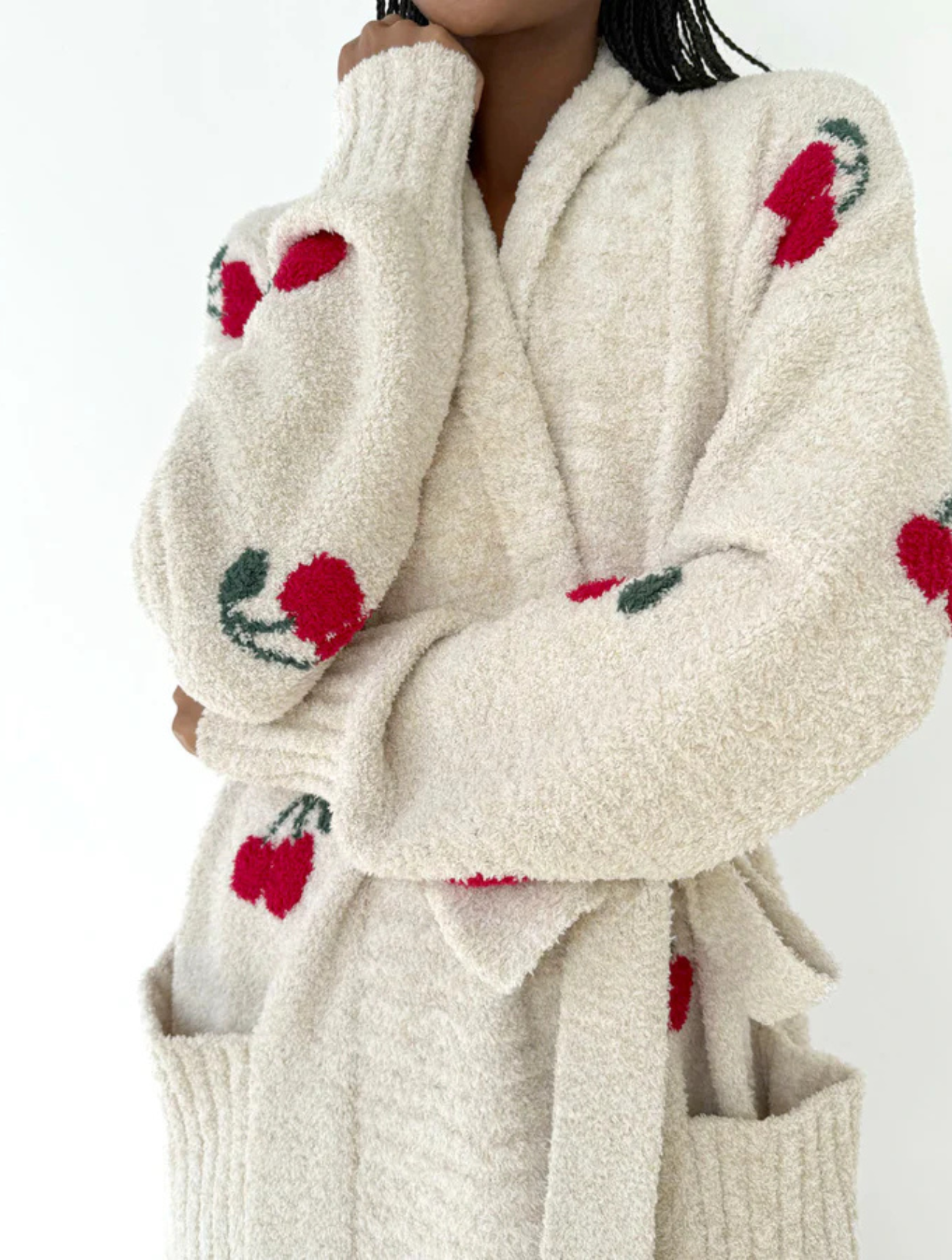 Pomona Fuzzy Yarn Cherries PJ Robe