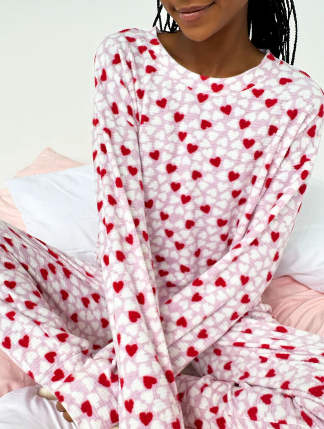 Candy Heart Marna Waffle PJ Set