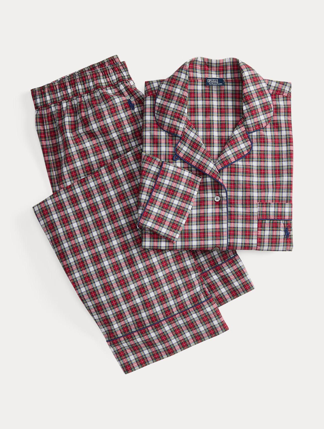 Madison Striped Poplin Pajama Set
