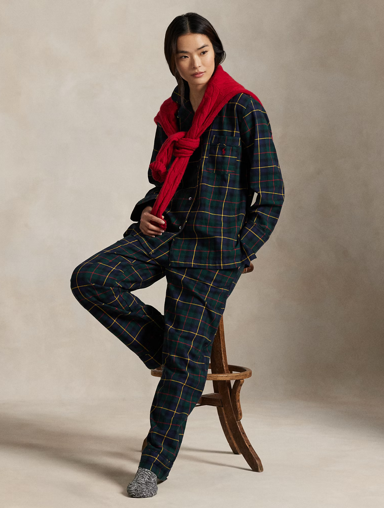 Madison Plaid Flannel Pajama Set