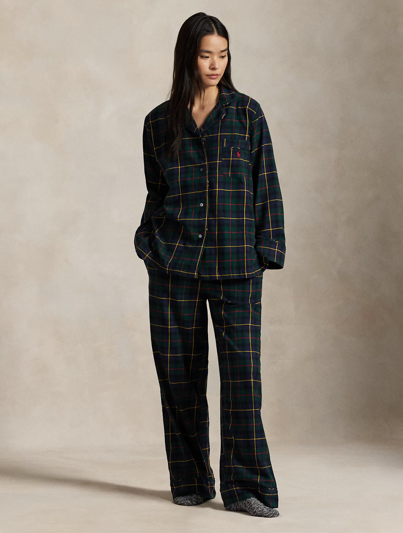Madison Plaid Flannel Pajama Set
