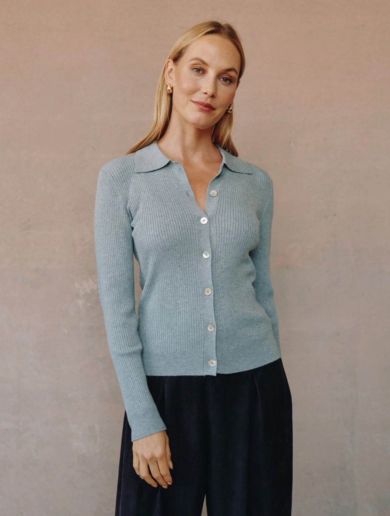 Collared Button Down Sweater