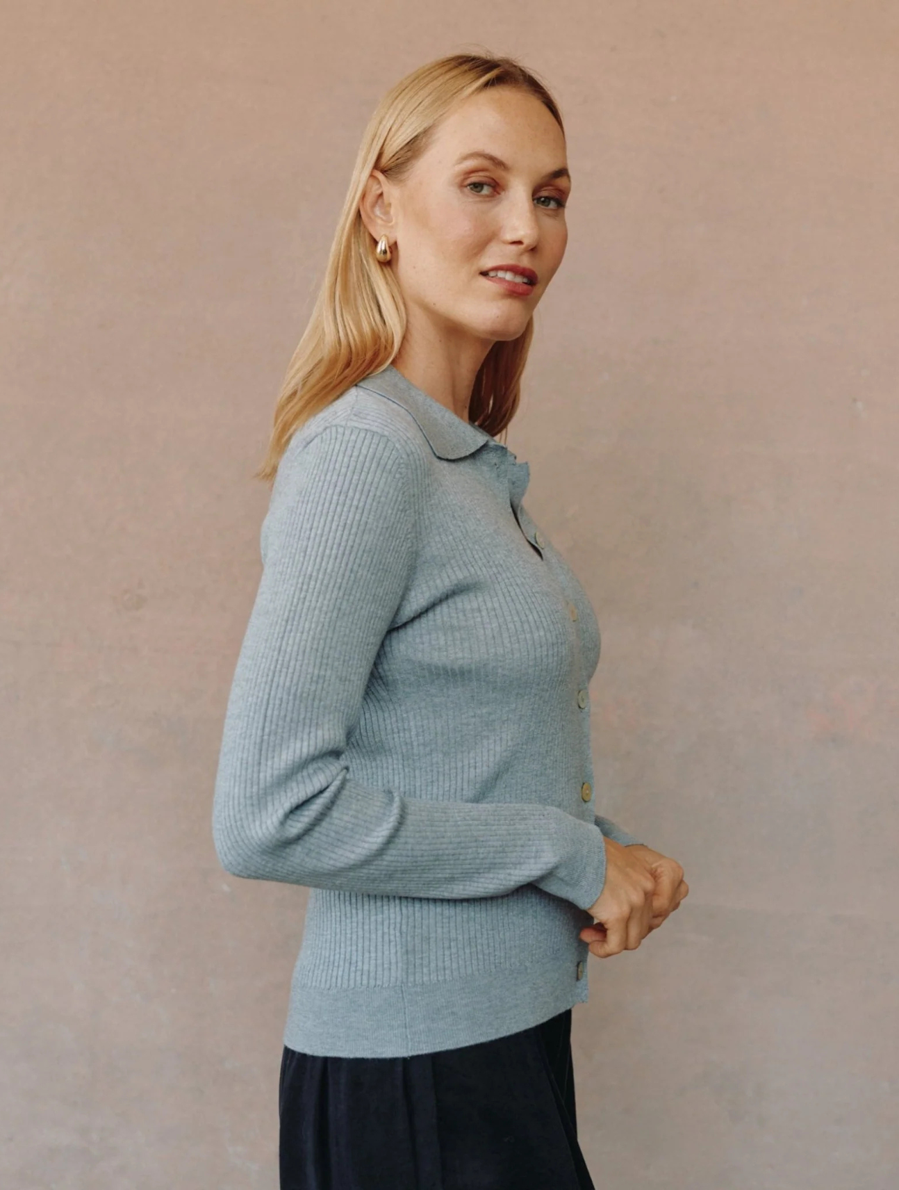 Collared Button Down Sweater