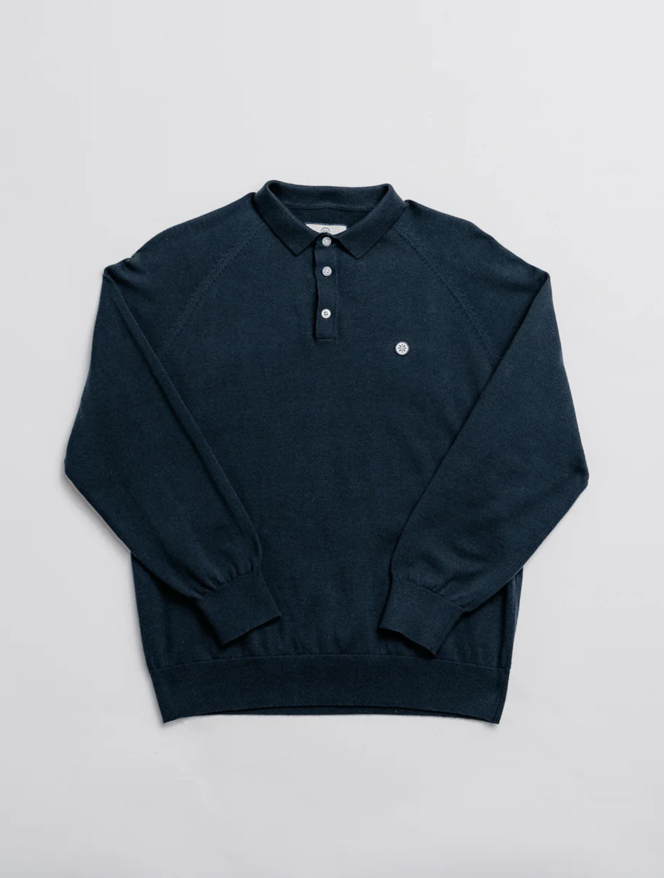 Long Sleeve Knit Polo
