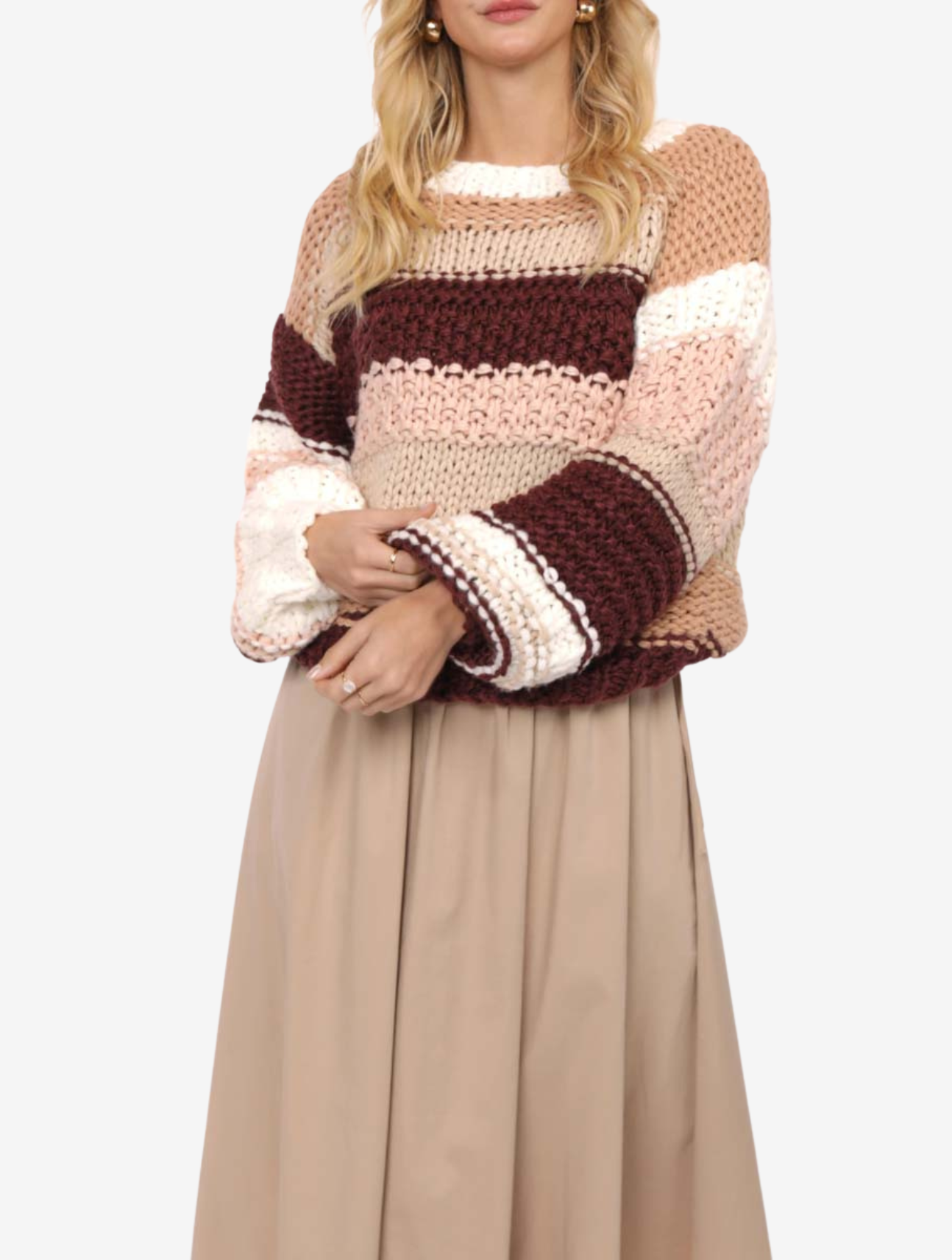 Butter Pecan Chunky Sweater