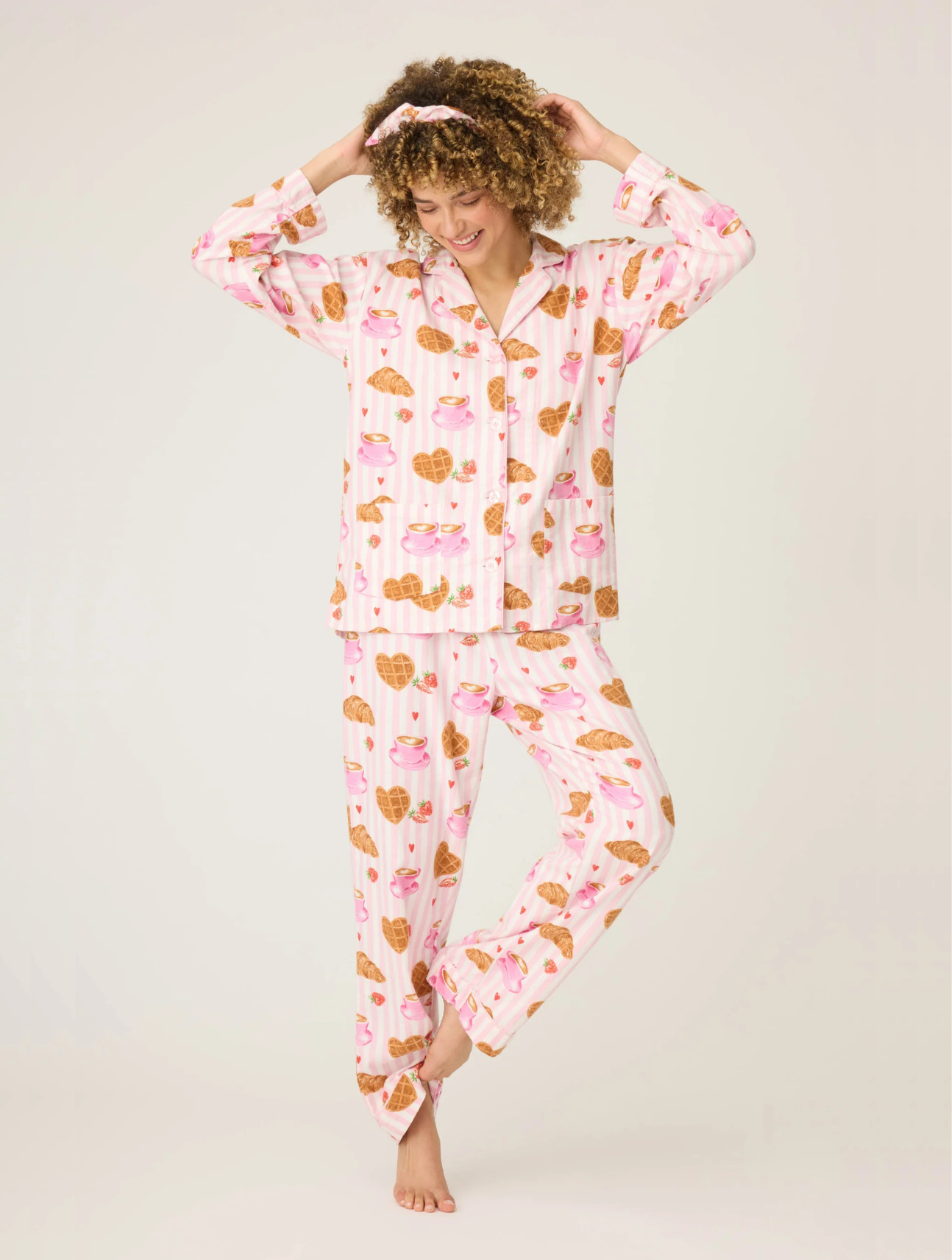 Brunch Club Flannel PJ Set