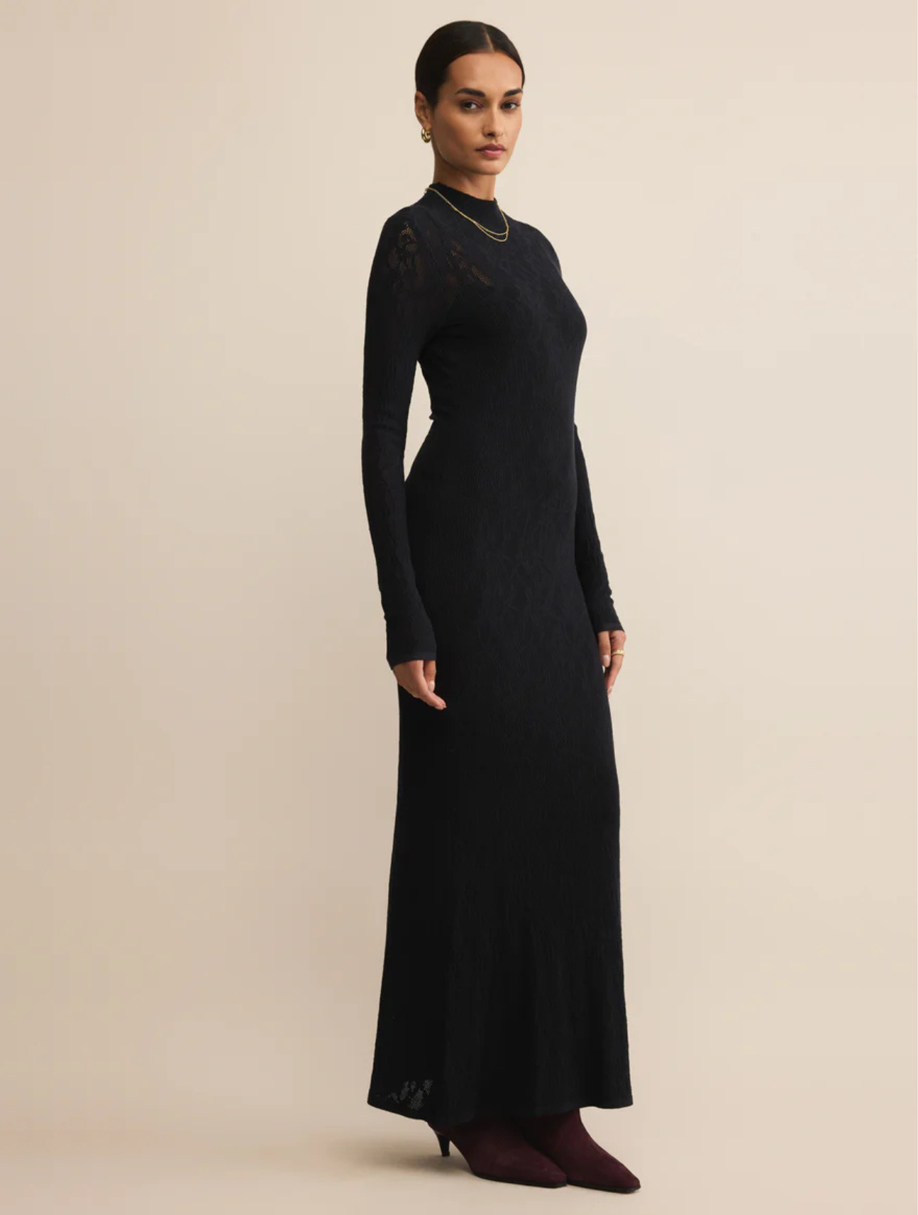 Aden Mesh Sweater Dress