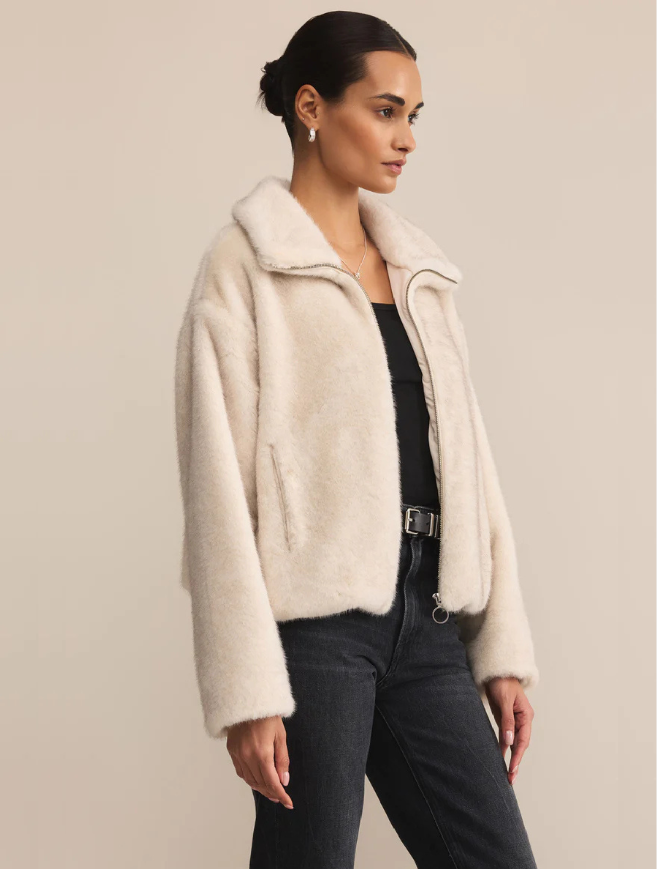 Amethyst Faux Fur Jacket