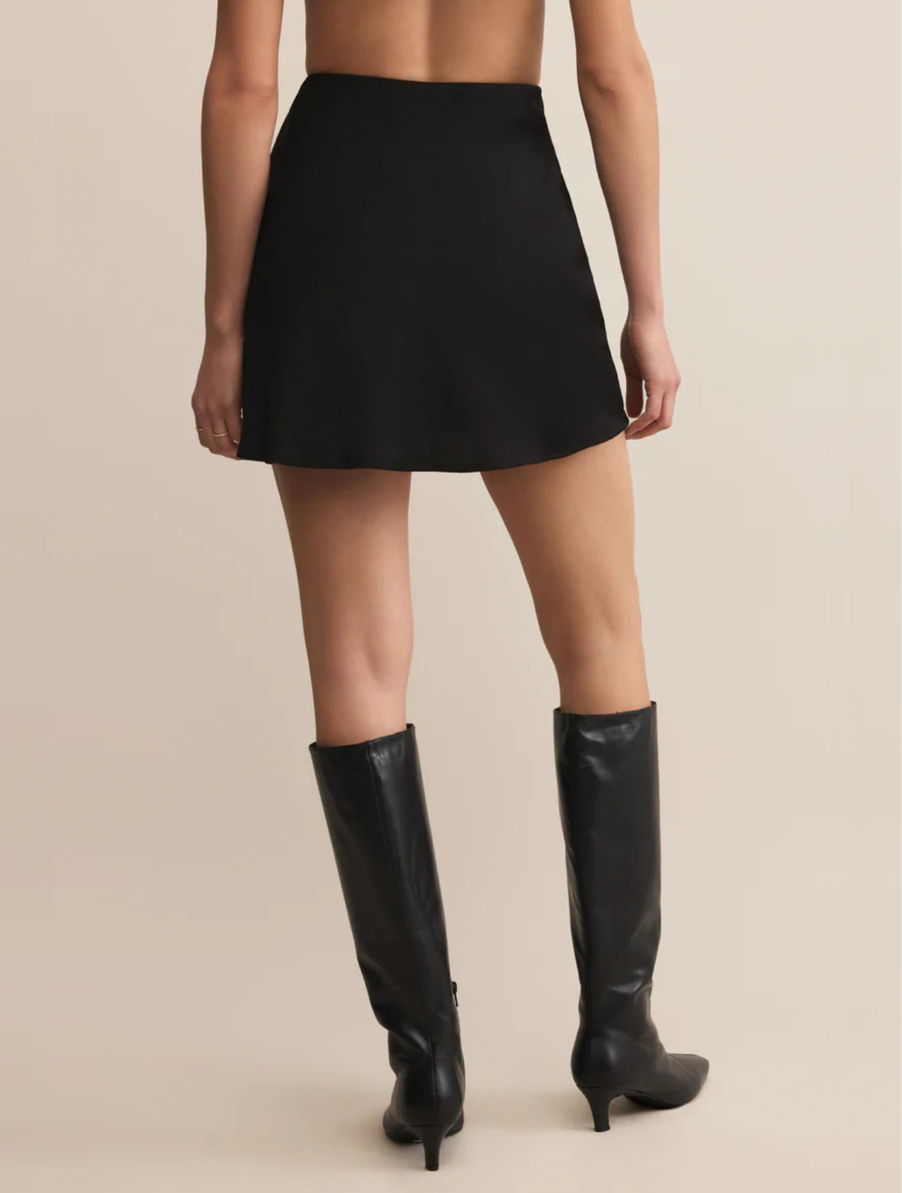 Chablis Satin Mini Skirt