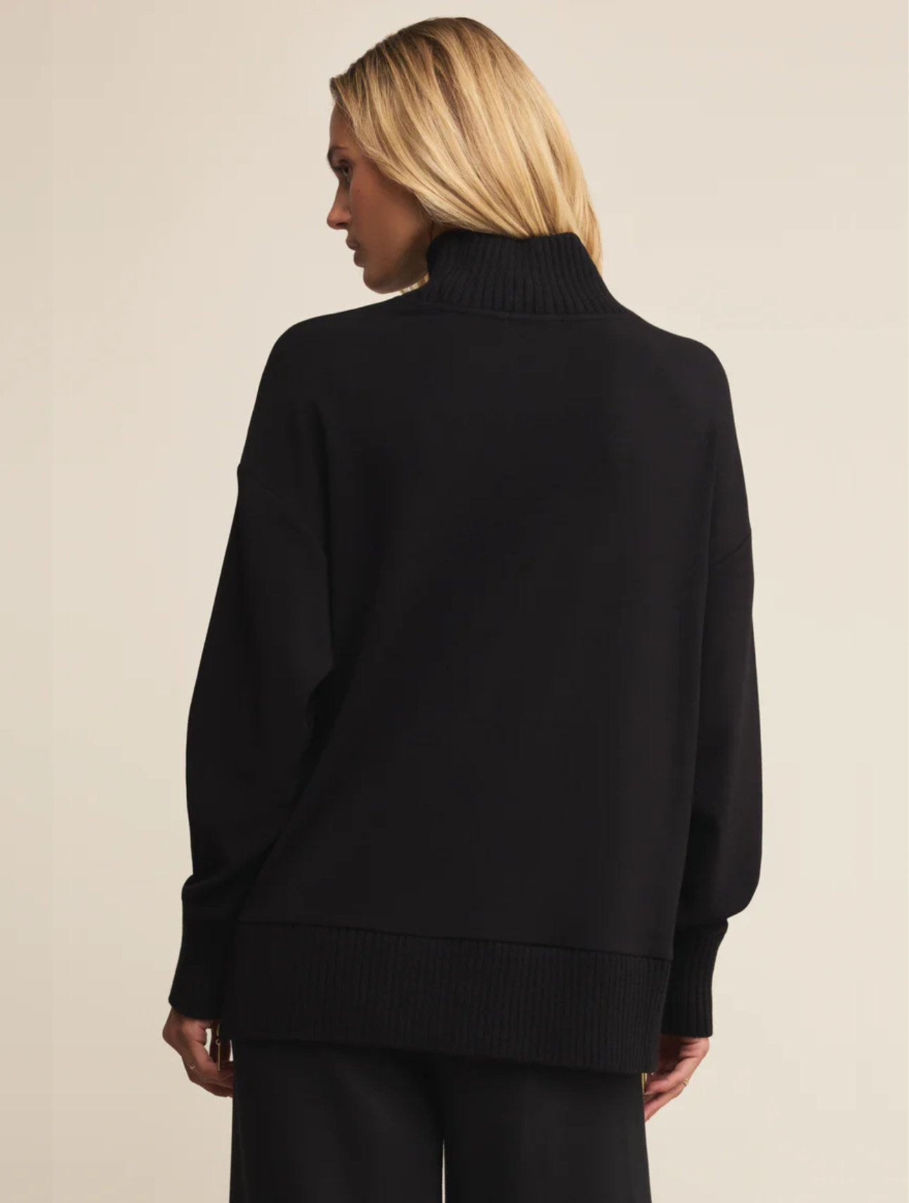 Sable Luxe Mock Neck Top