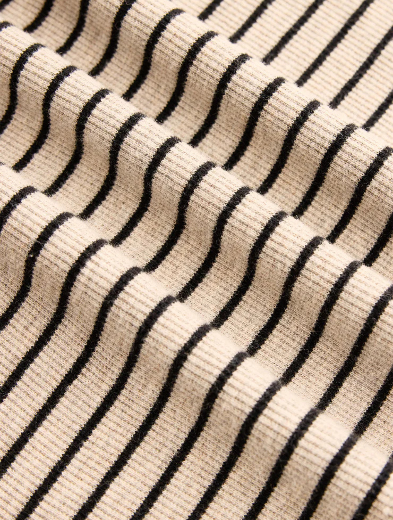 Eve Stripe Henley Long Sleeve