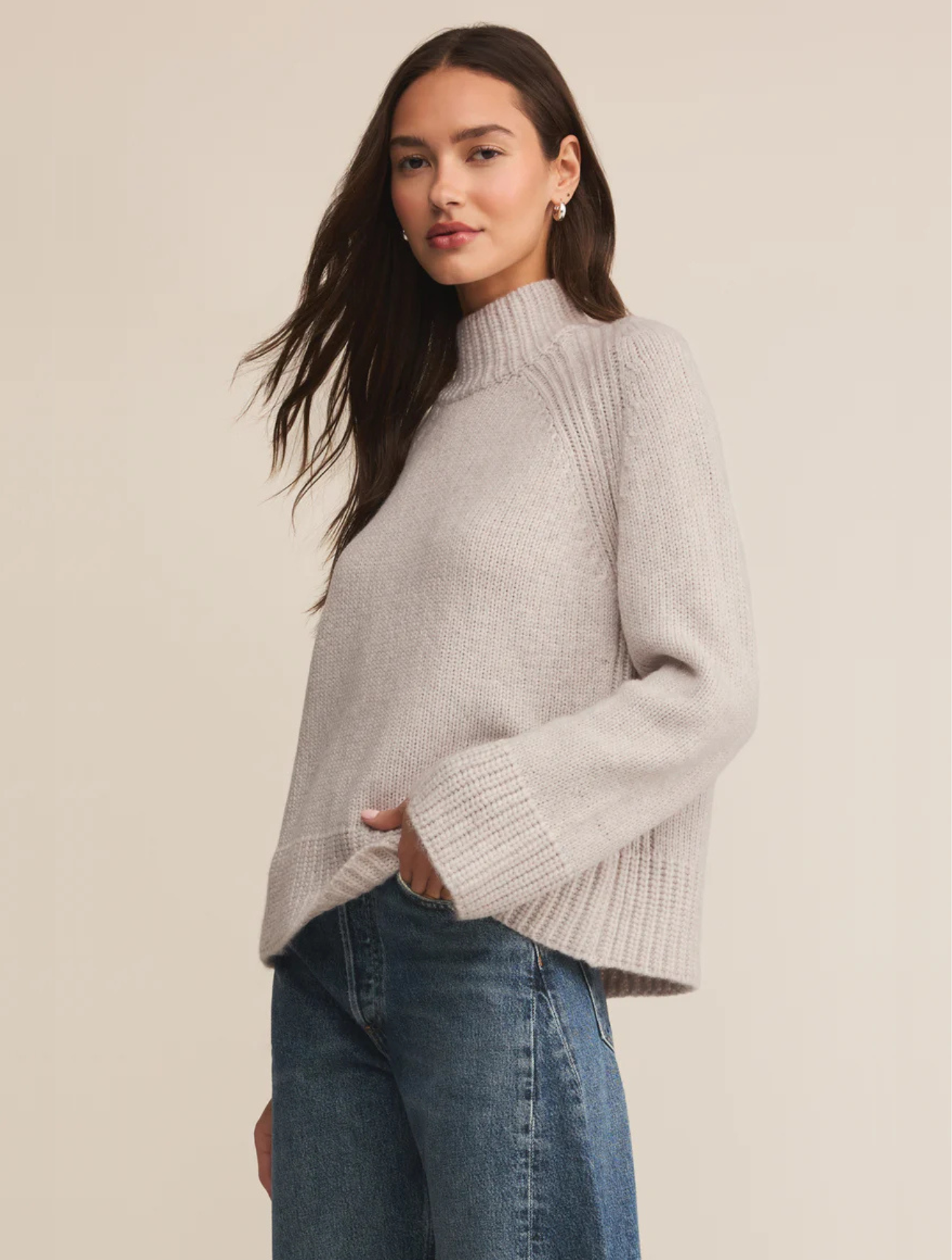 Emerge Mock Neck Sweater