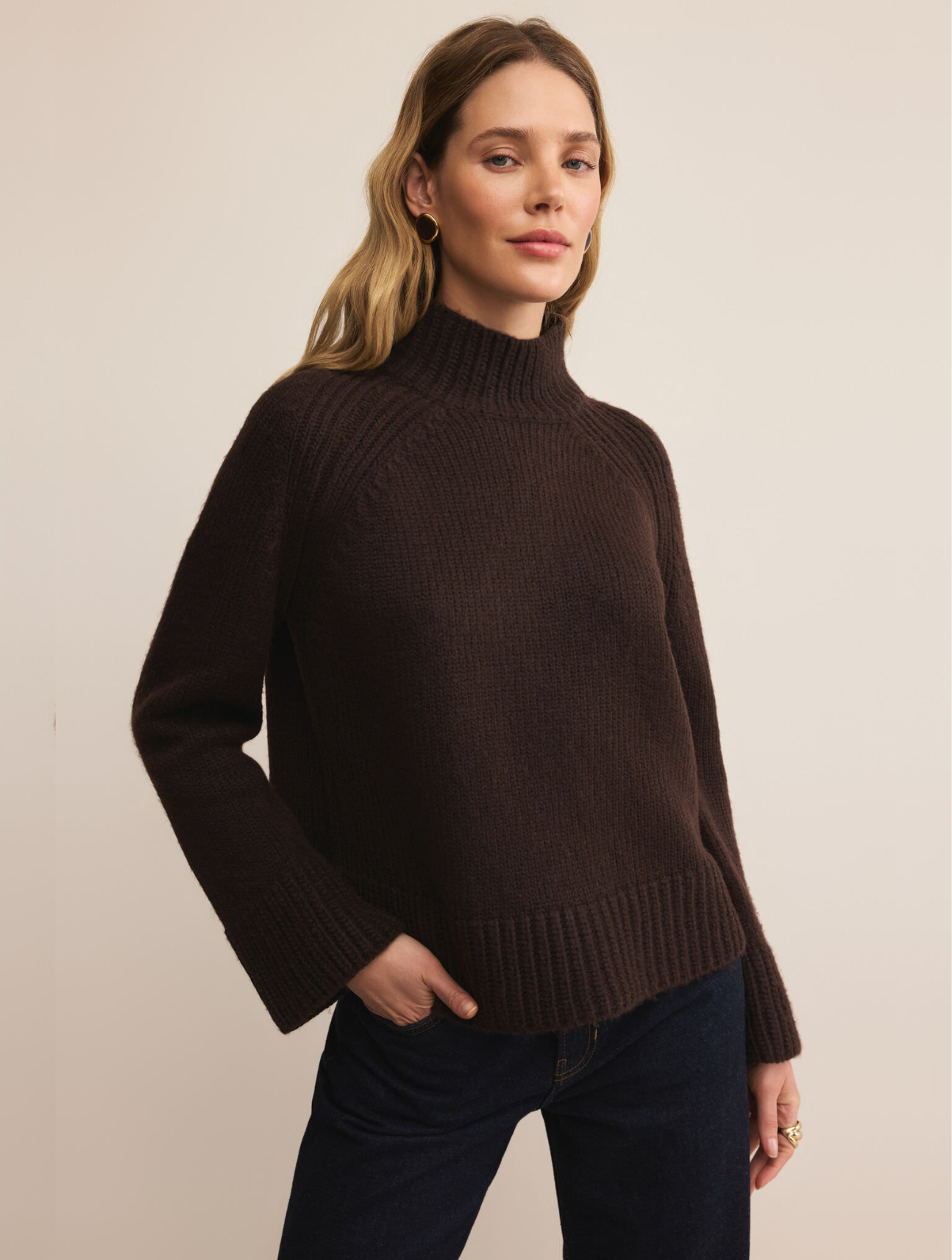 Emerge Mock Neck Sweater