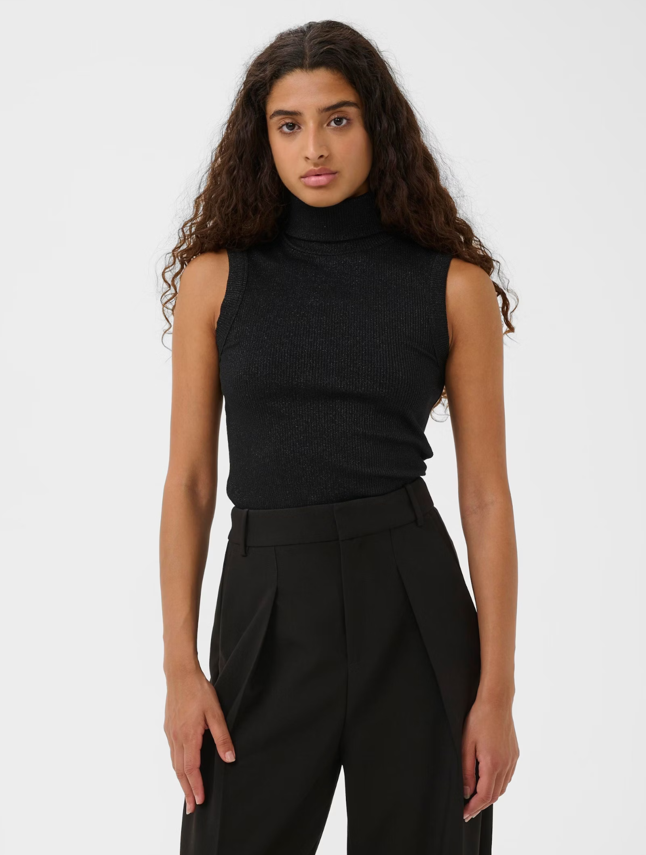 Dagna Glitter Rollneck Top