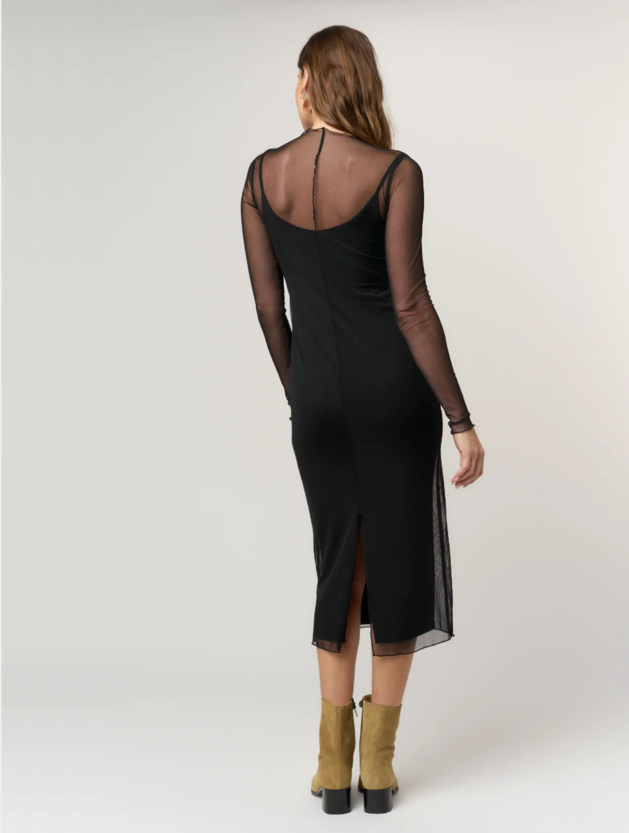 Shibon Layered Mesh Dress