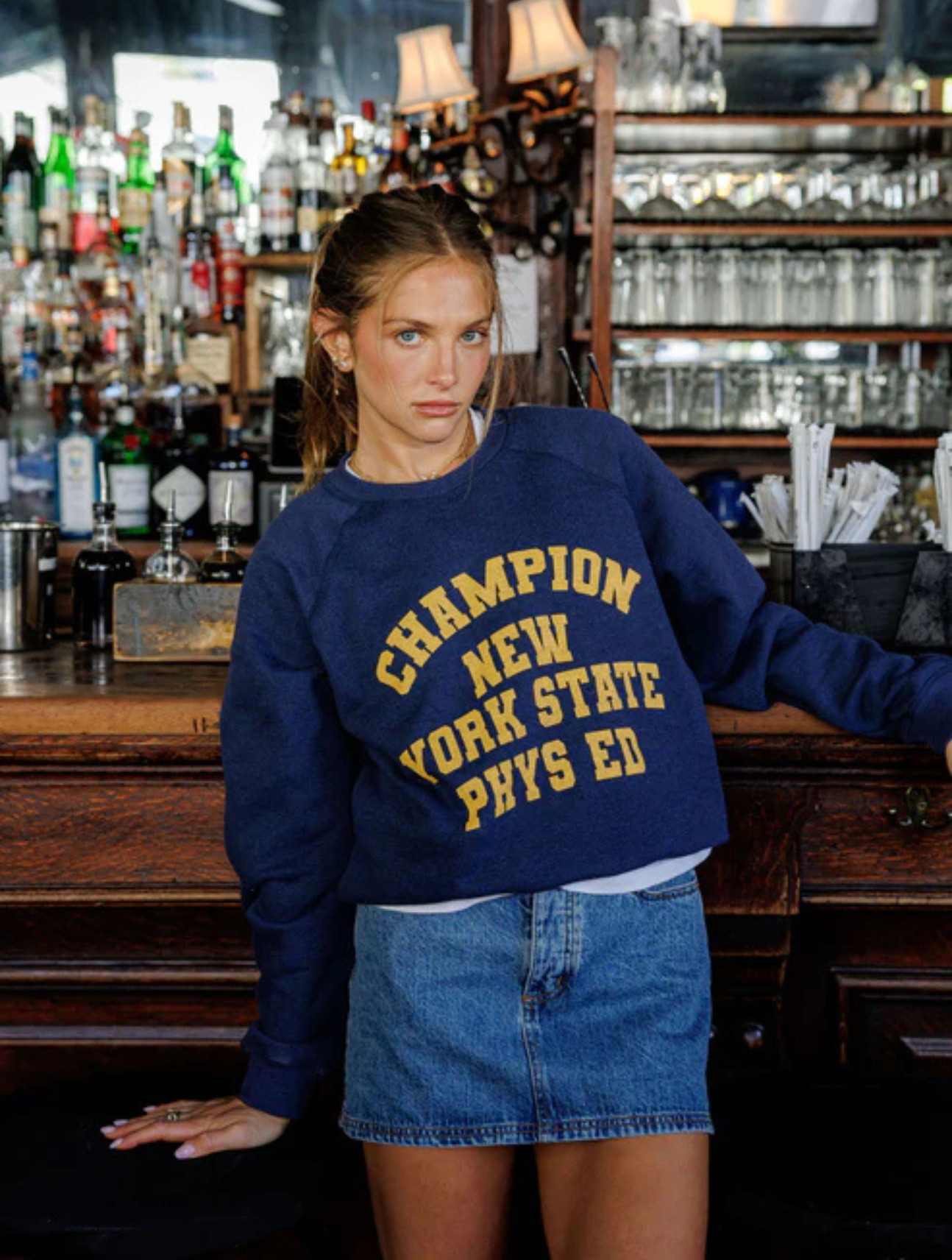 NY Phys Ed. Raglan Crew