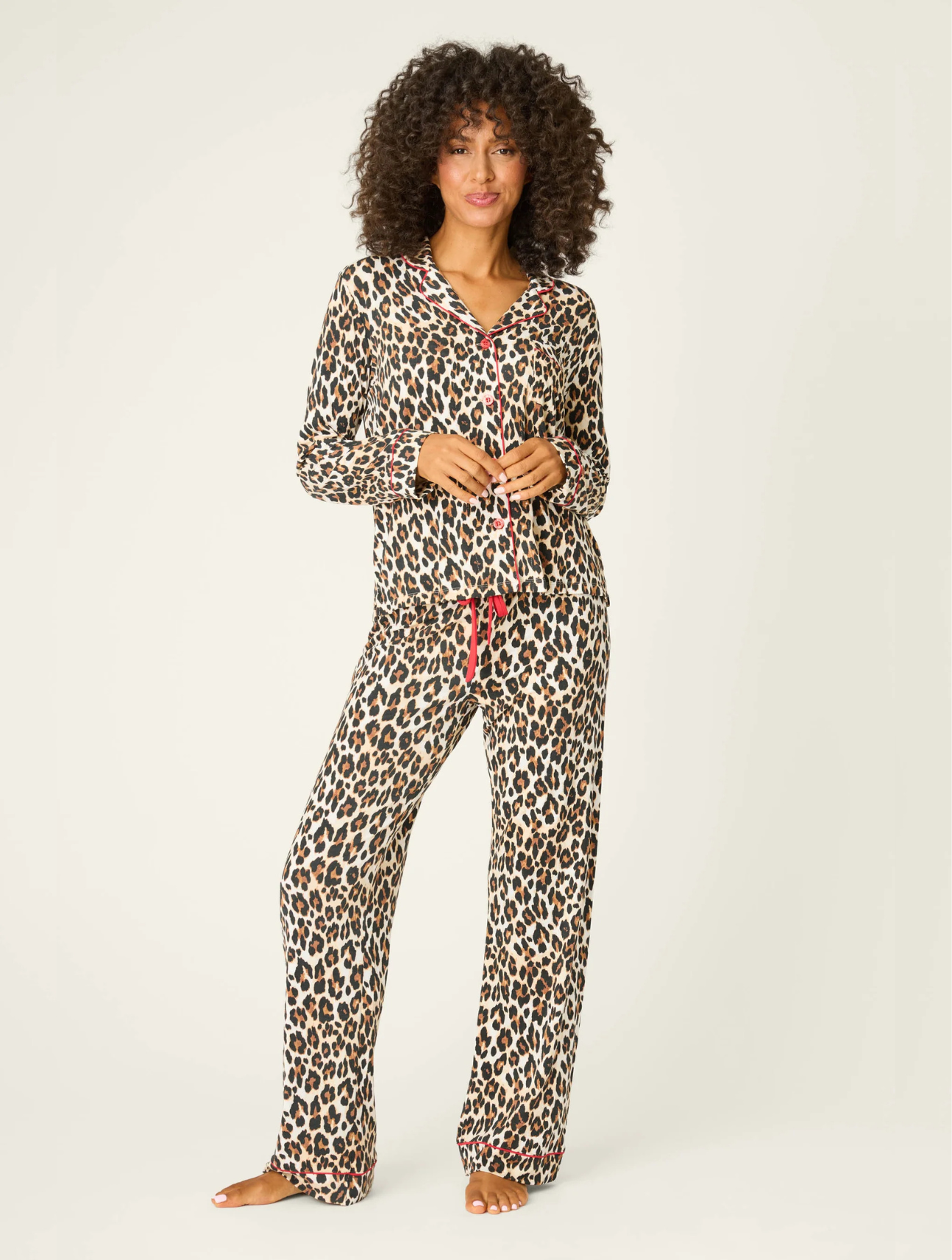 Holiday Dreams Leopard PJ Set