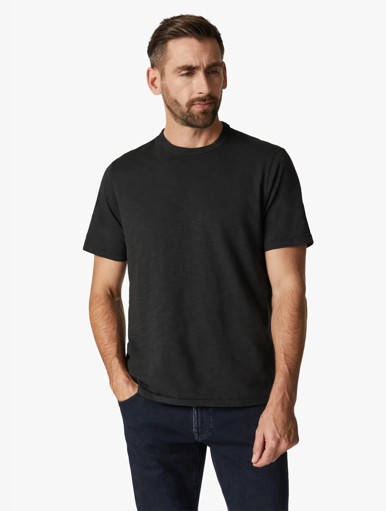 Slub Crew Neck T-Shirt