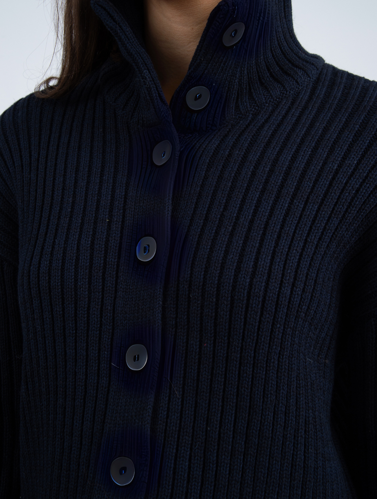 Lake Mock Neck Cardigan