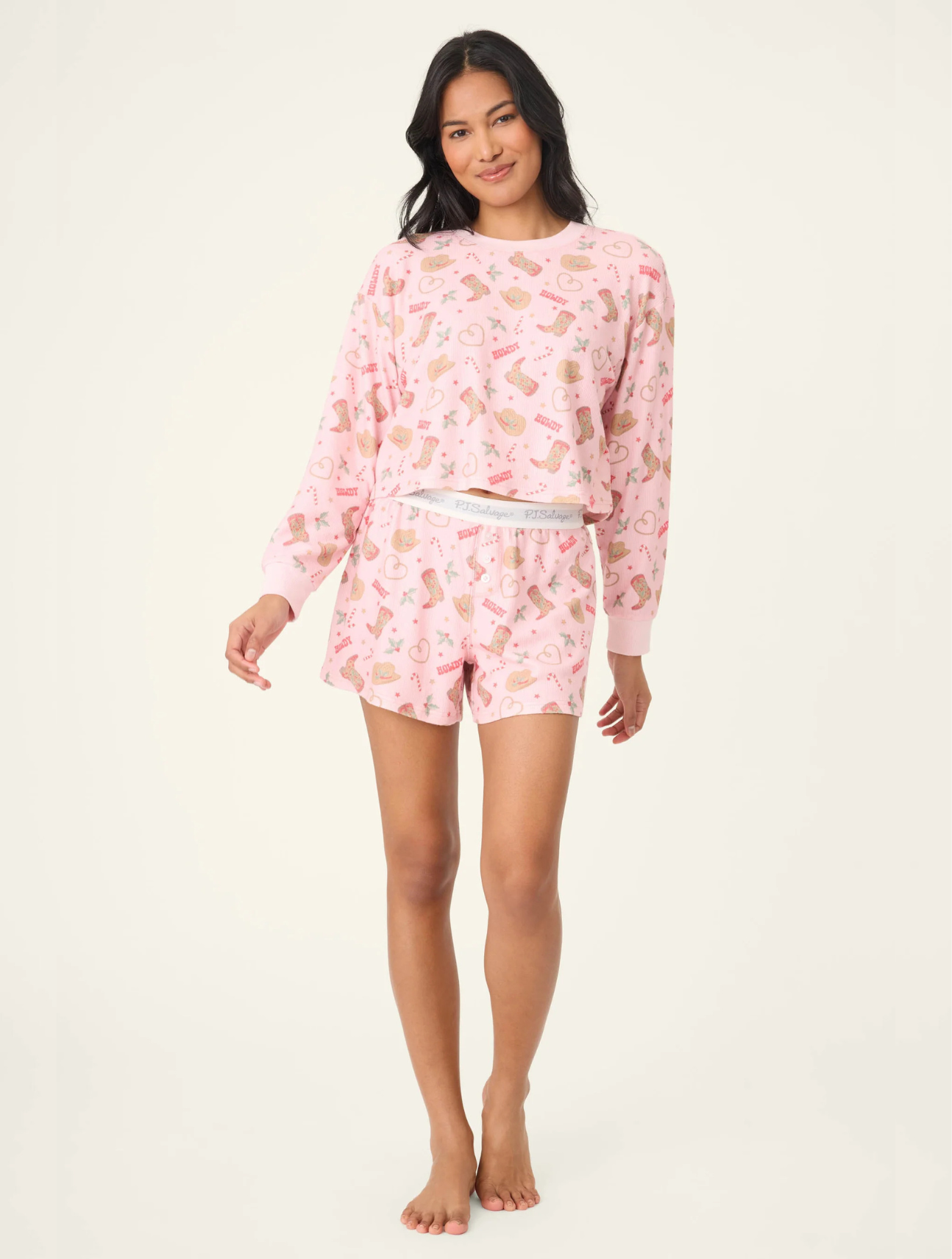 Boyfriend Boxer Western Holiday PJ Set