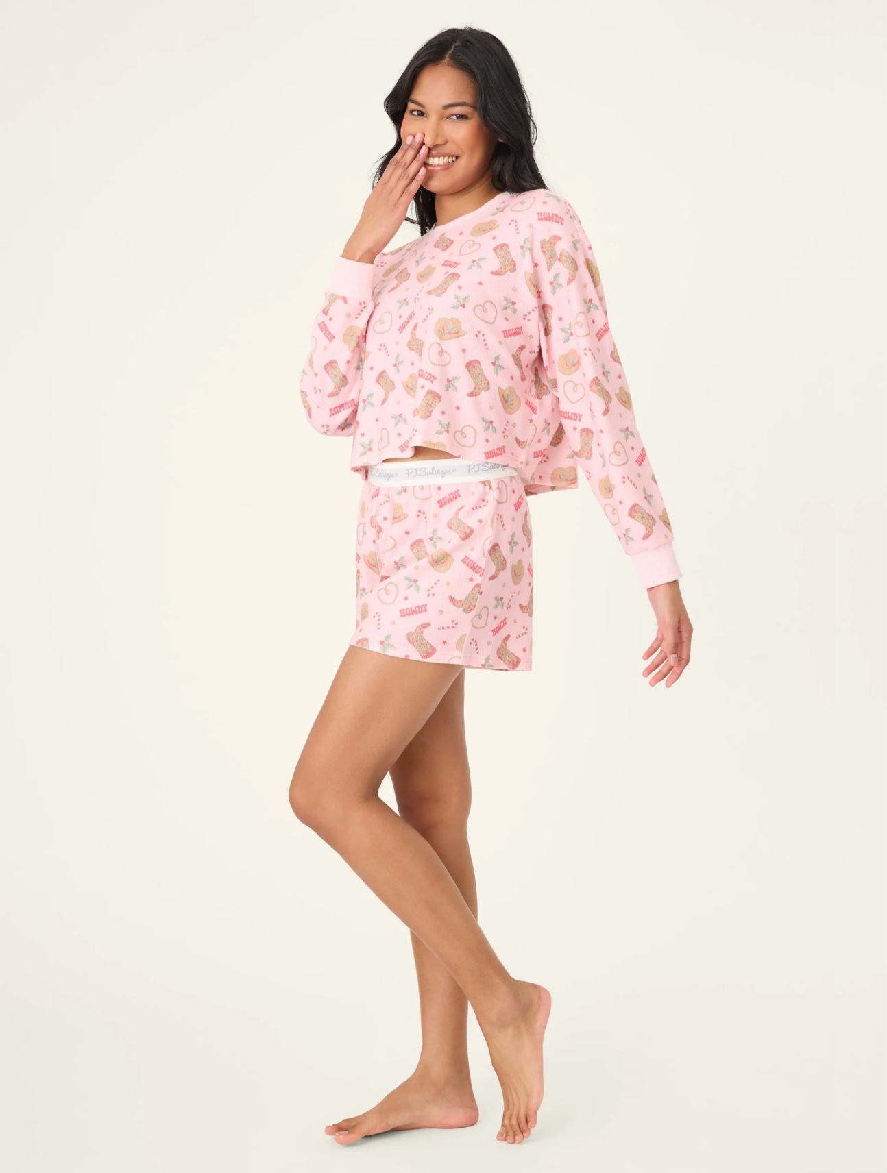 Boyfriend Boxer Western Holiday PJ Set