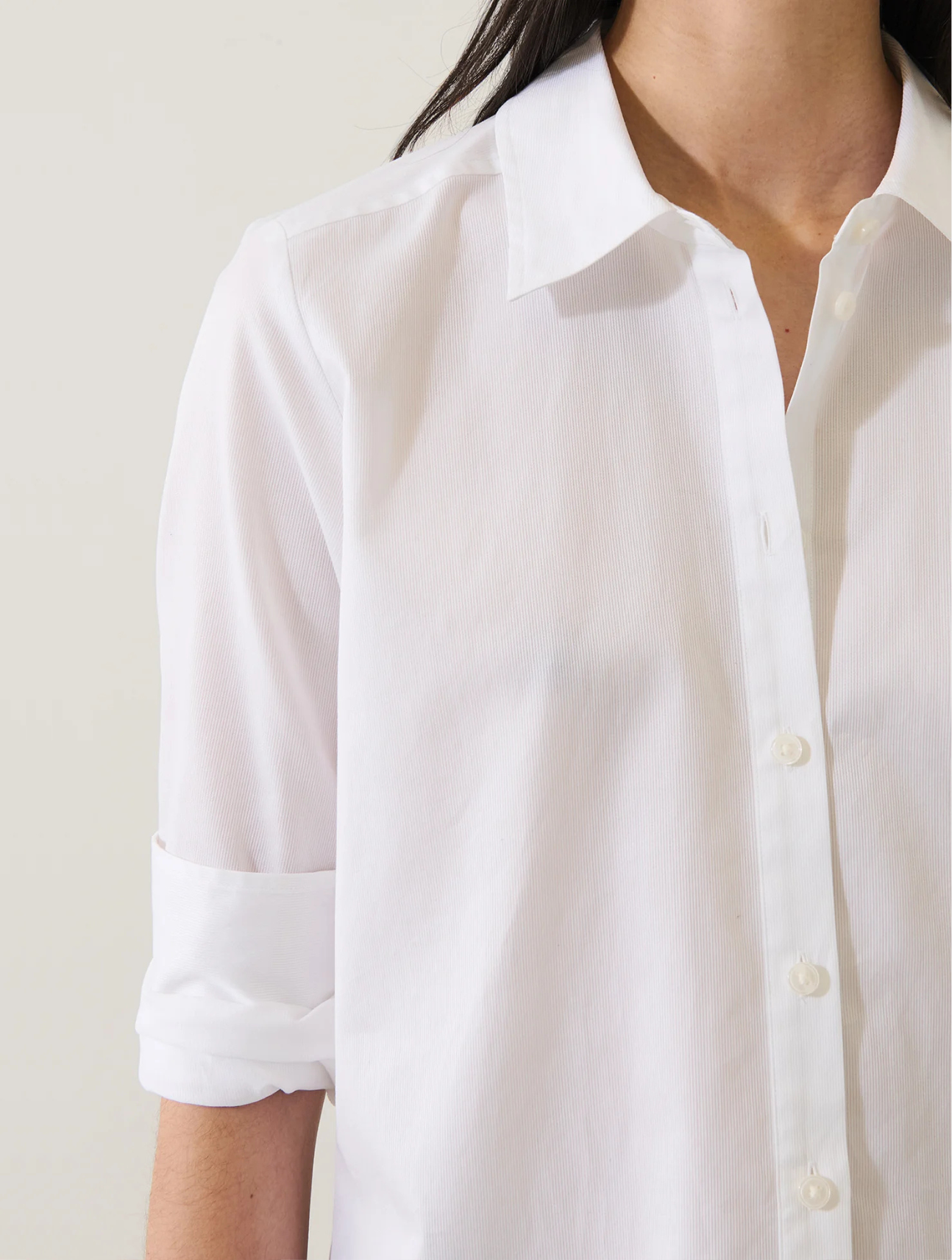 Cotton Pinstripe Essential Shirt