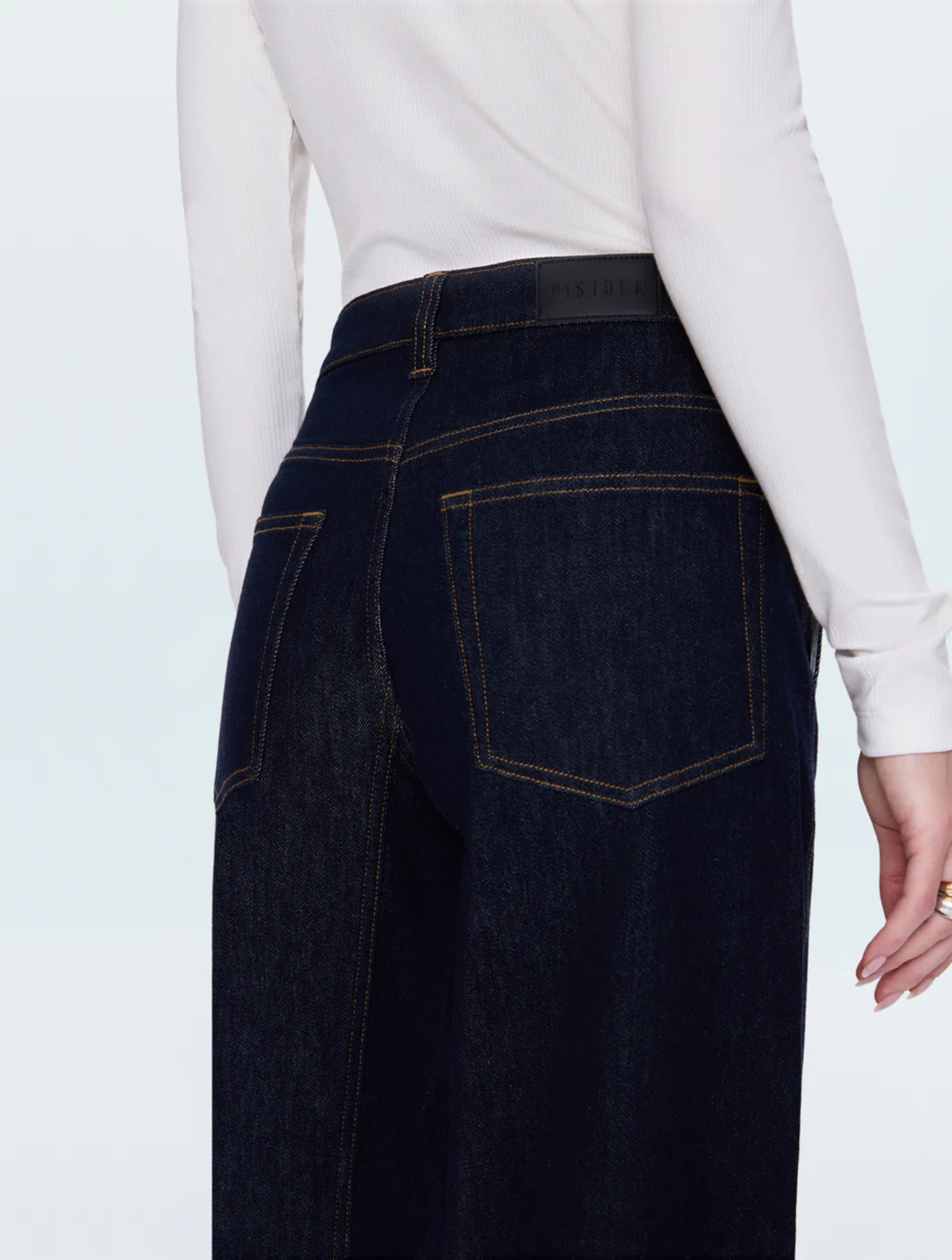Beau Seamed Crescent Jean