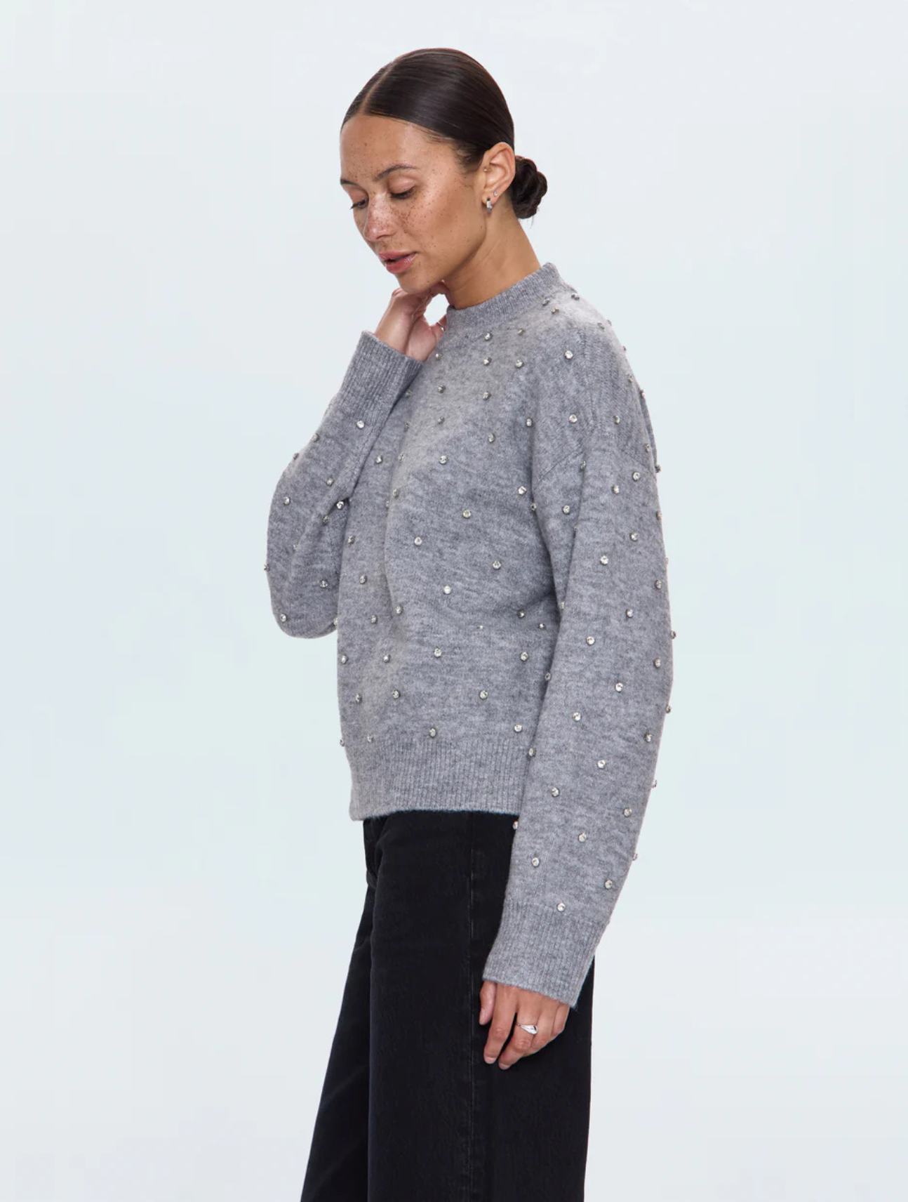 Aura Relaxed Crewneck Sweater