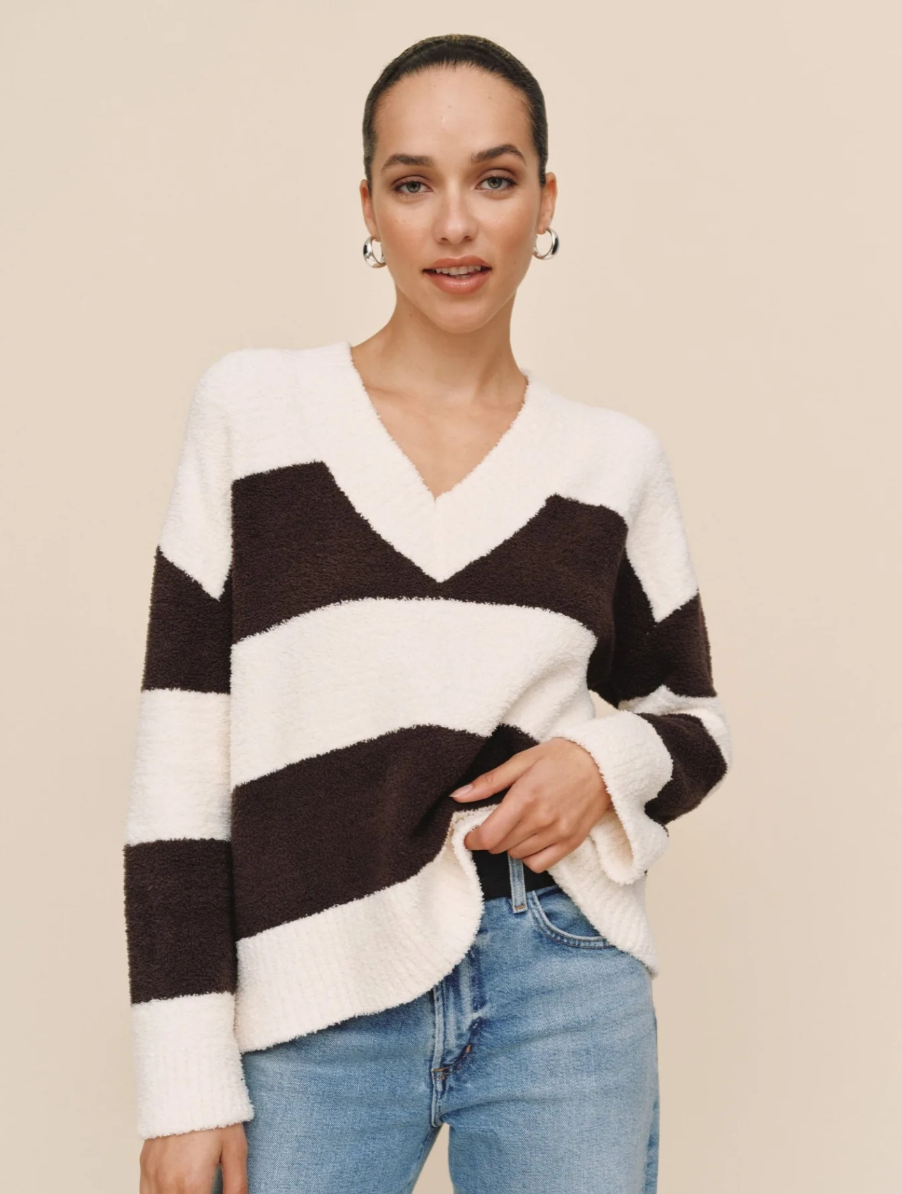 Oversized V-Neck Sweater