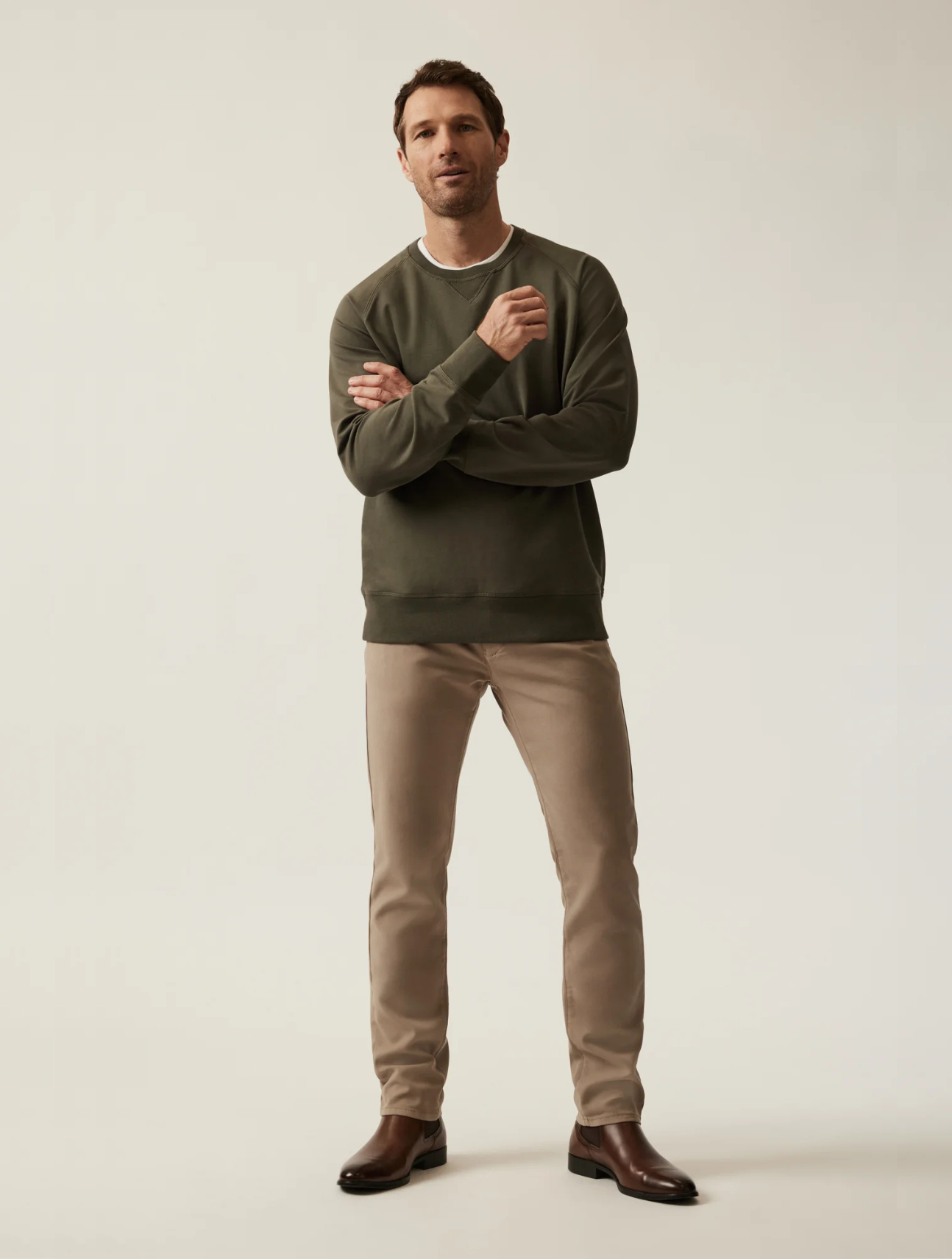 French Terry Crew Sweatshirt