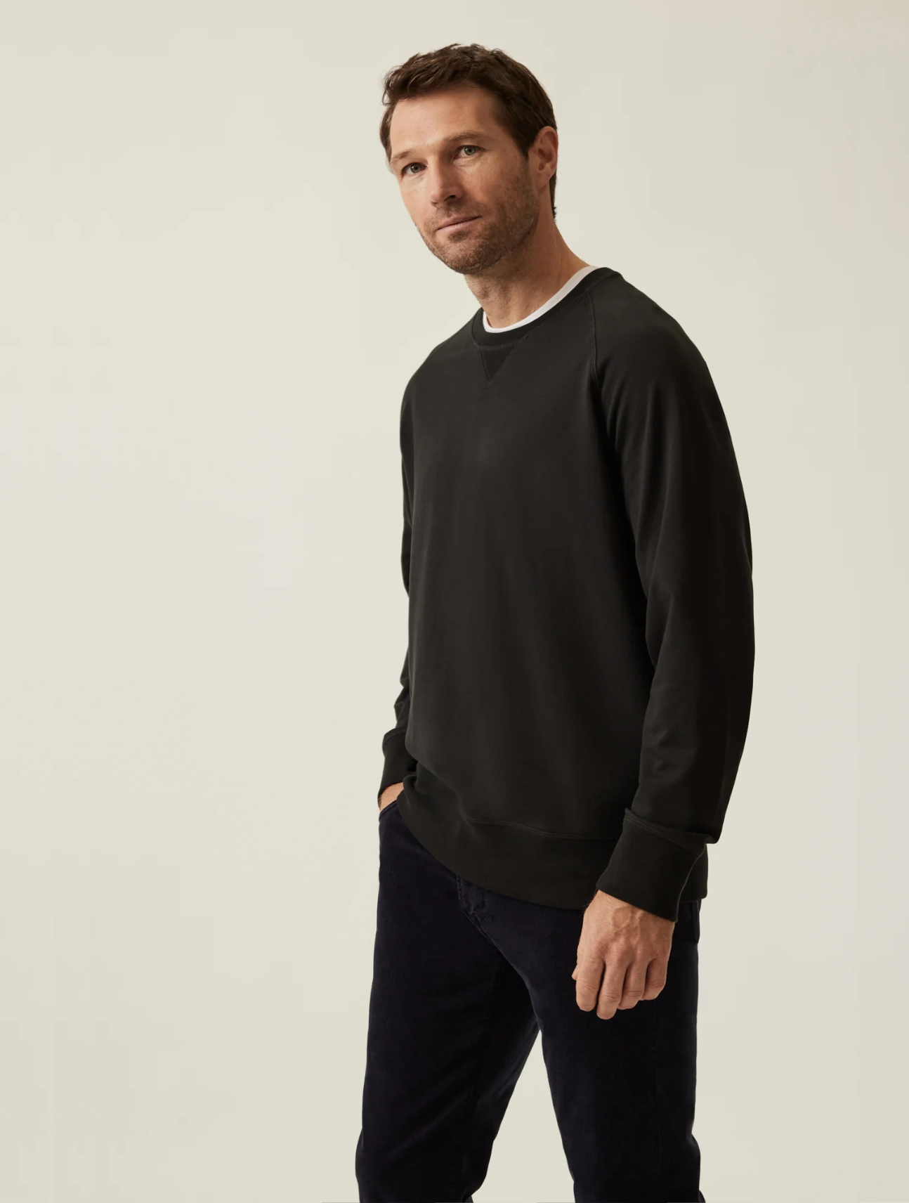 French Terry Crew Sweatshirt
