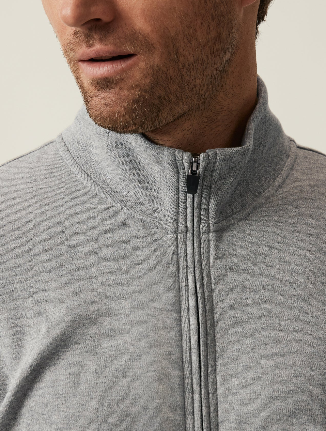 High Neck Zip Up