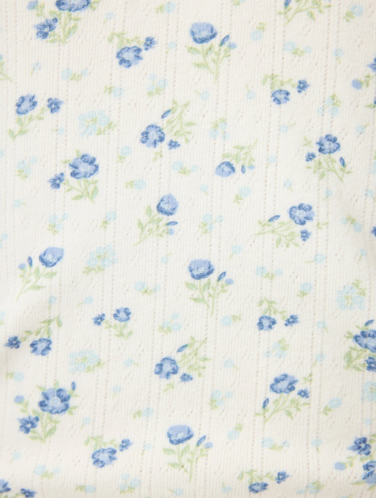 More Amour Ditsy Floral Pointelle PJ Tank