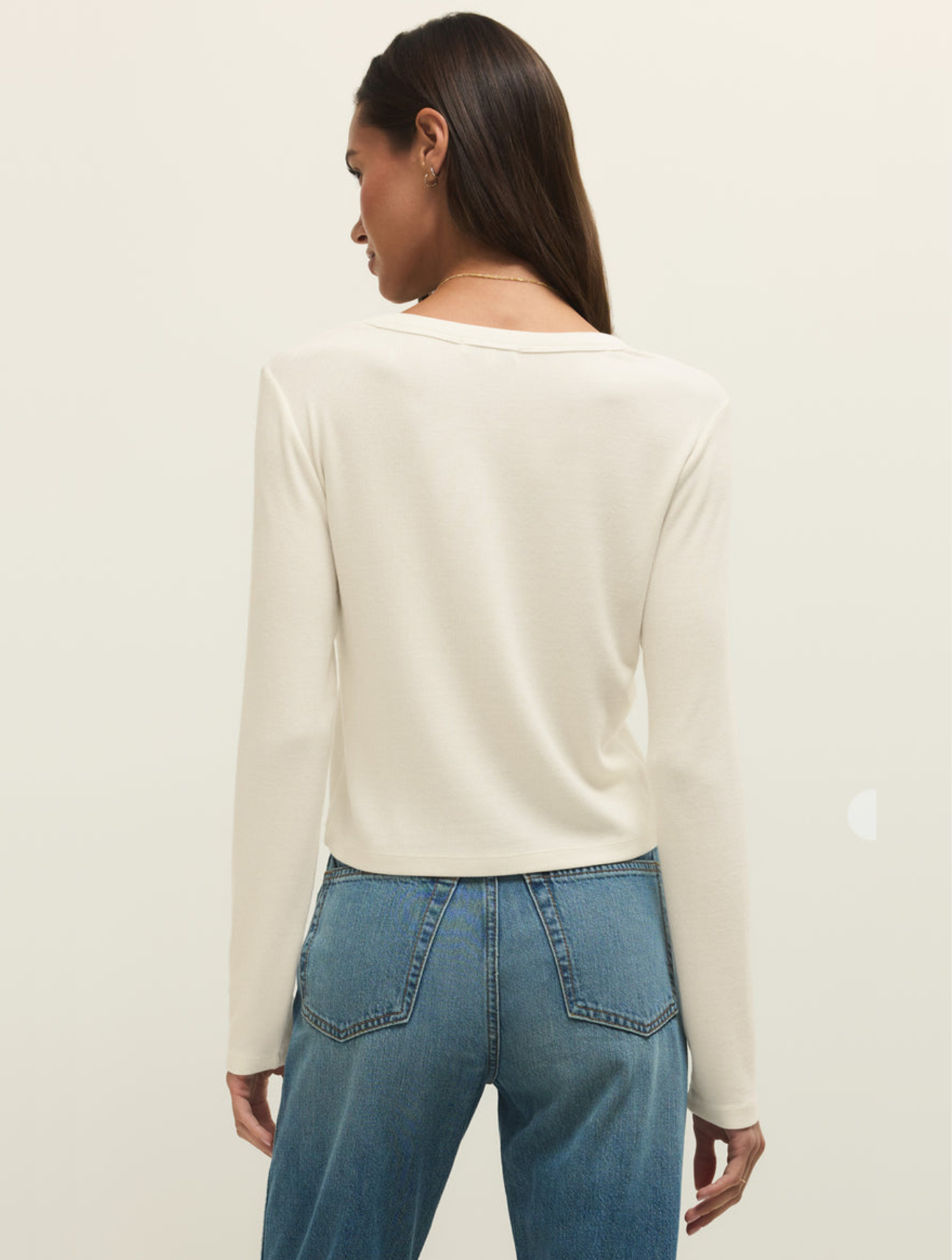 Ferris Cropped Henley Top