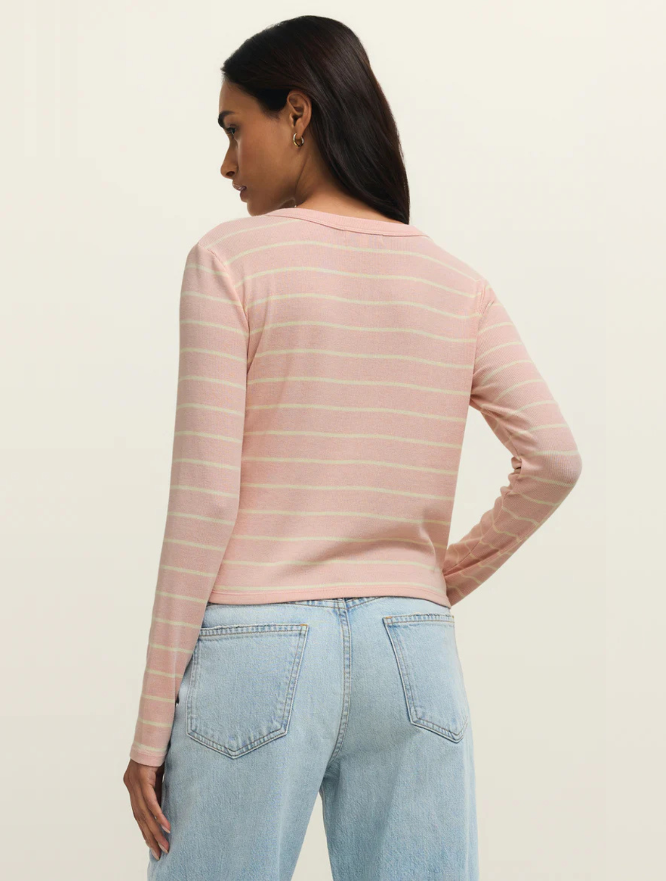 Ferris Striped Henley Top