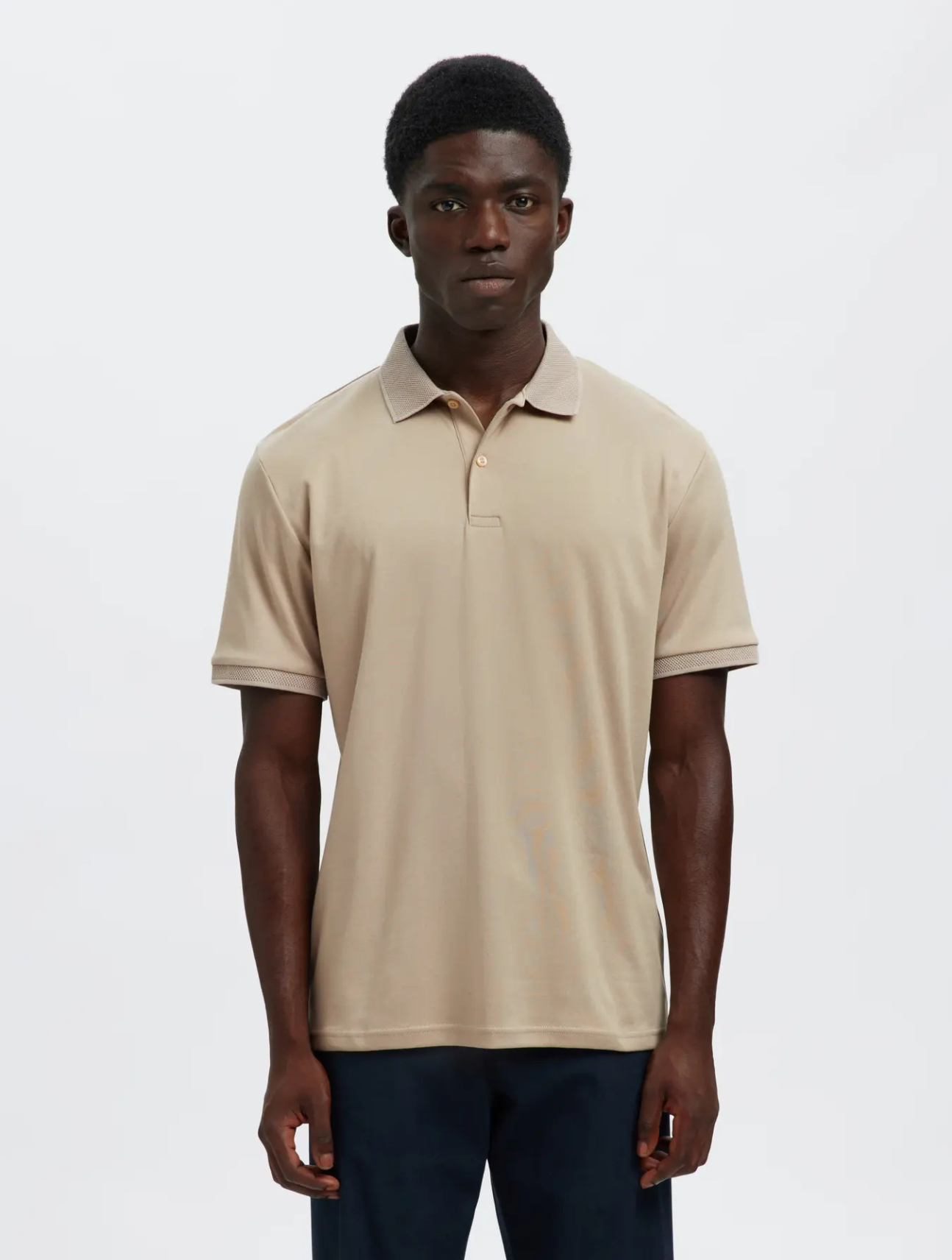 Fave Button SS Polo