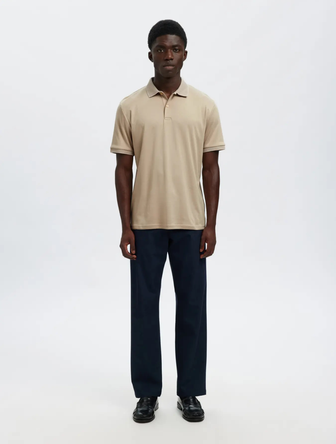 Fave Button SS Polo