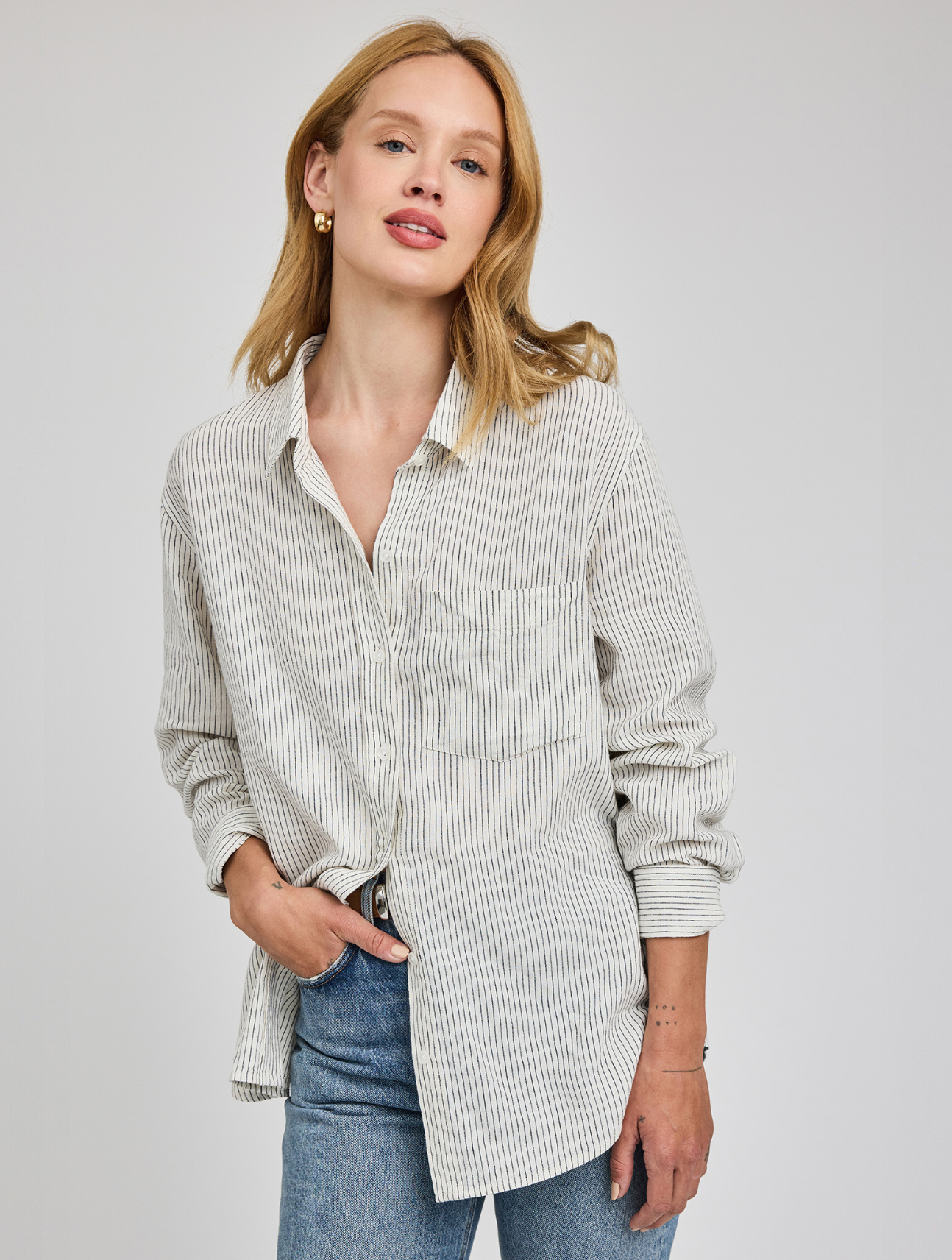 Dominique Button Down