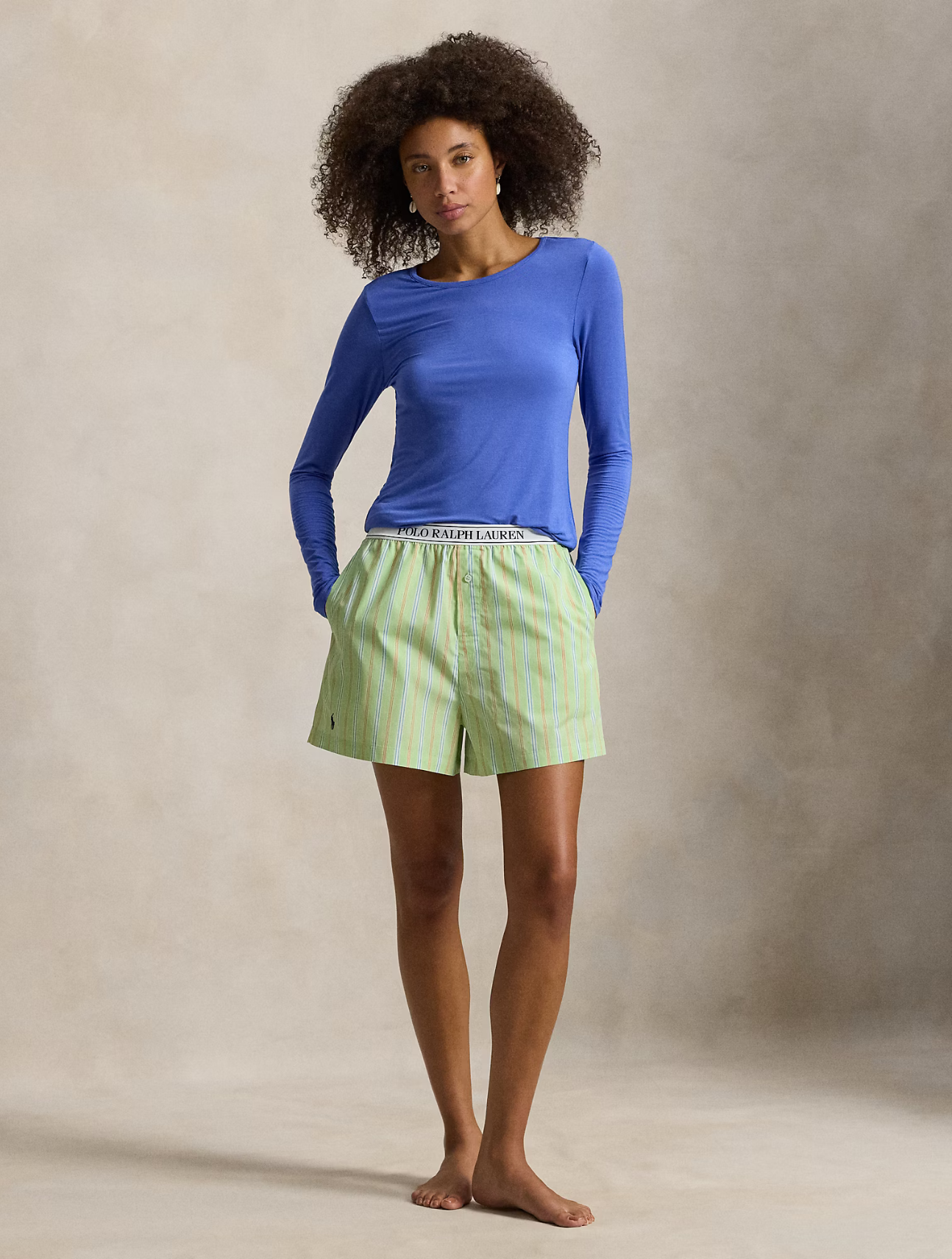 Stripe Cotton Boxer Short