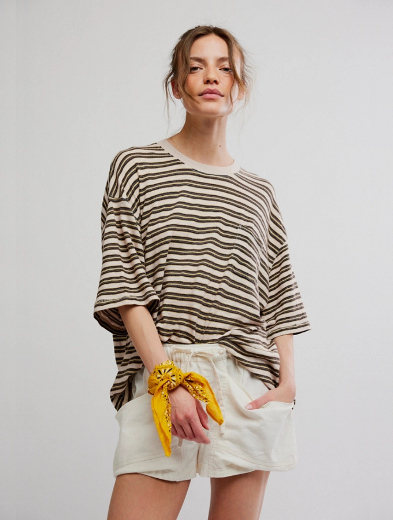 All Love Stripe Pocket Tee