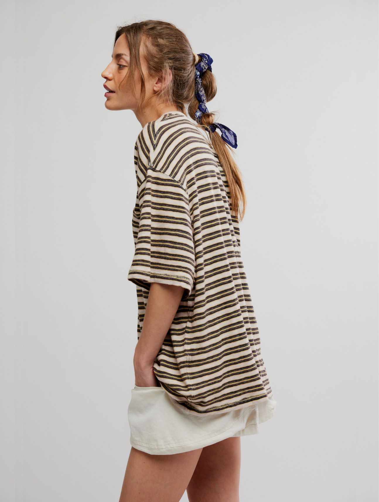 All Love Stripe Pocket Tee
