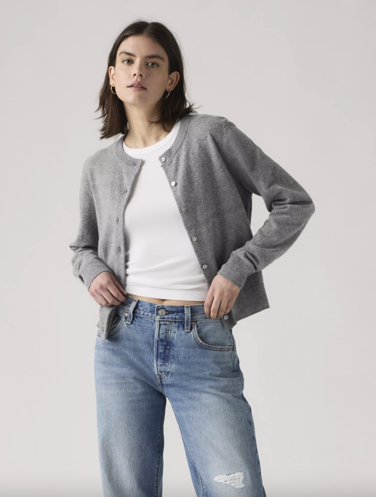 Super Soft Crewneck Cardigan