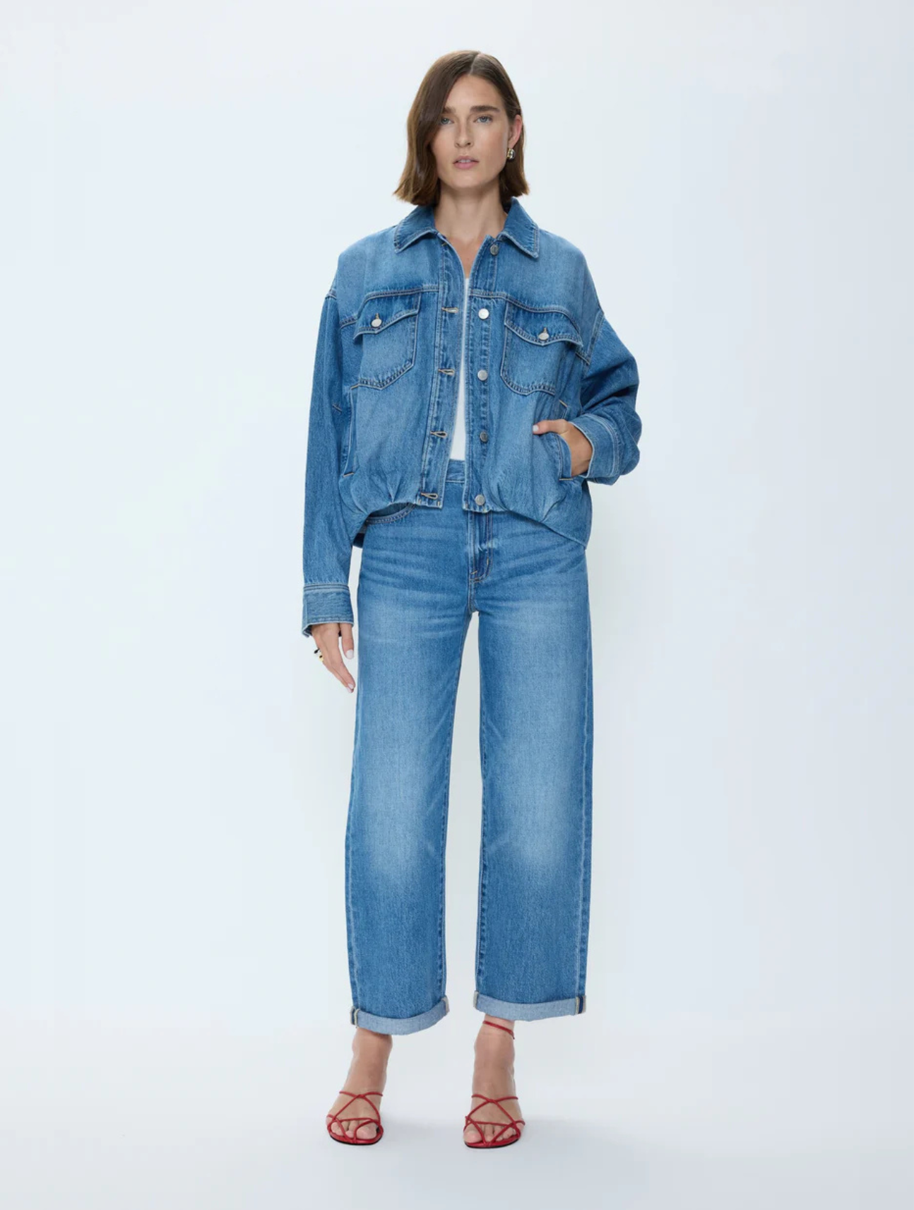 Donny Rolled Hem Boyfriend Jean