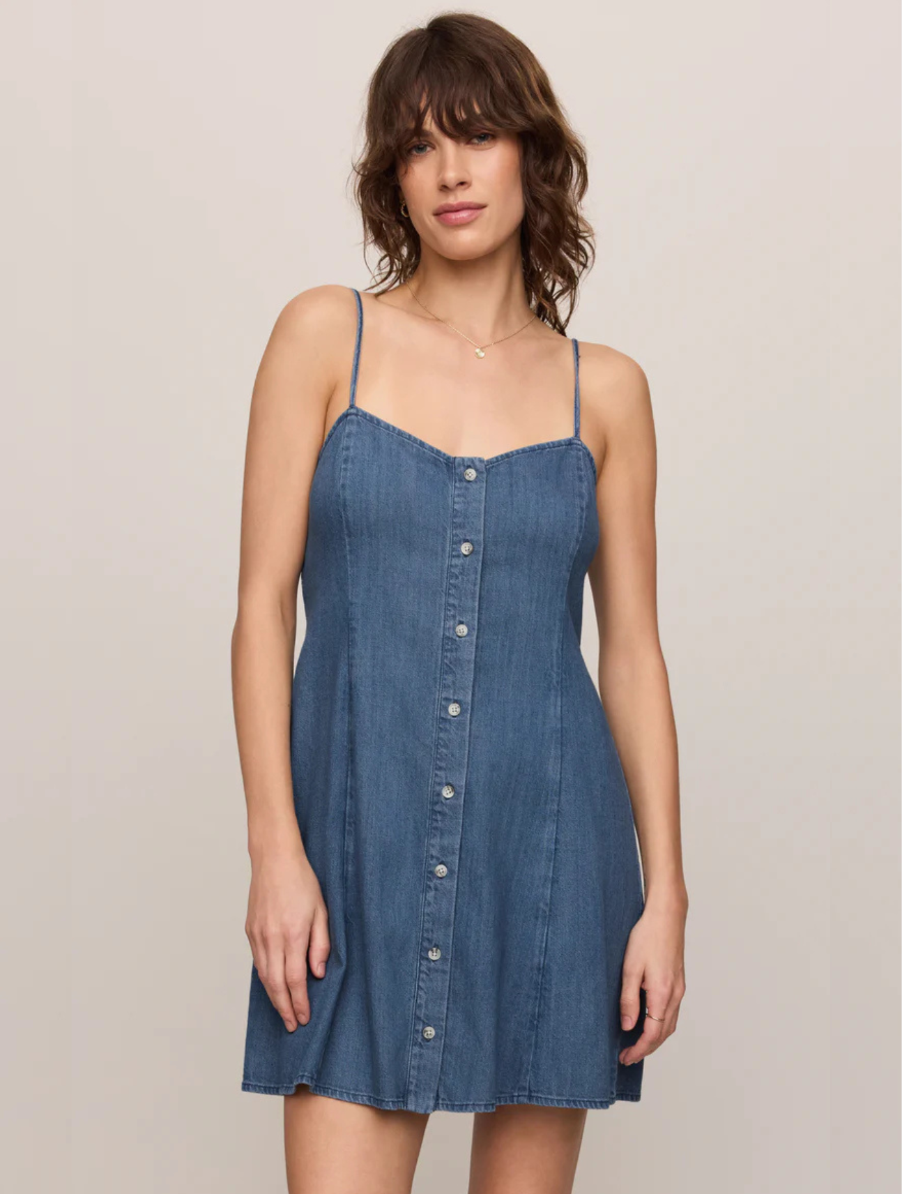 Angel Eyes Denim Mini Dress