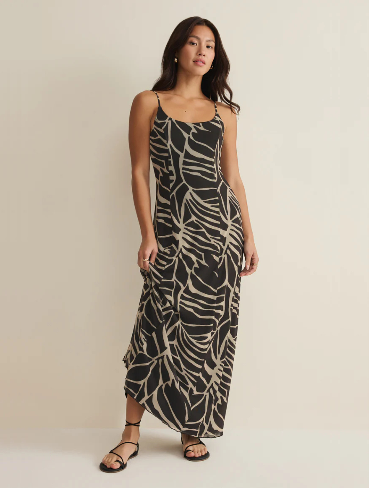 Charisma Tova Palm Midi Dress