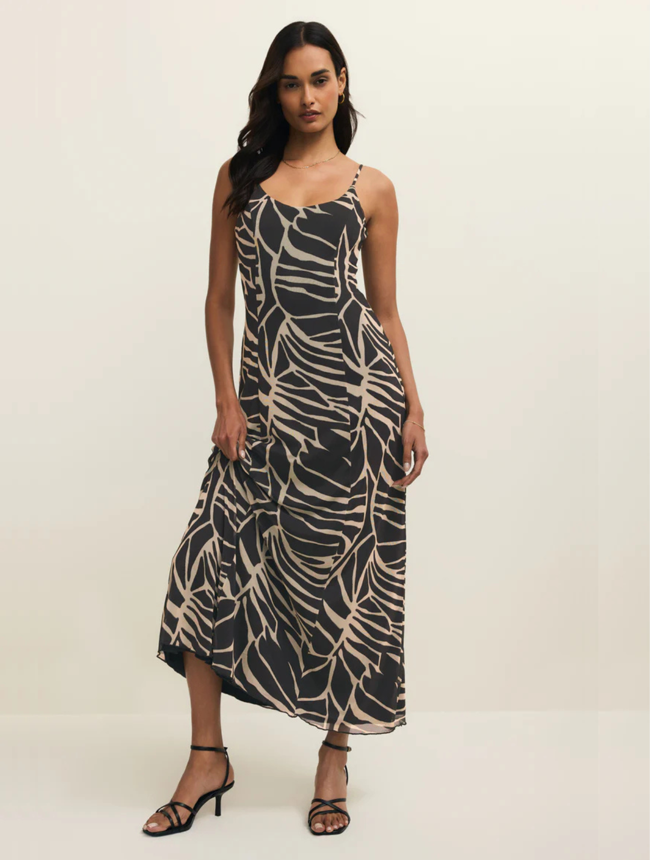Charisma Tova Palm Midi Dress