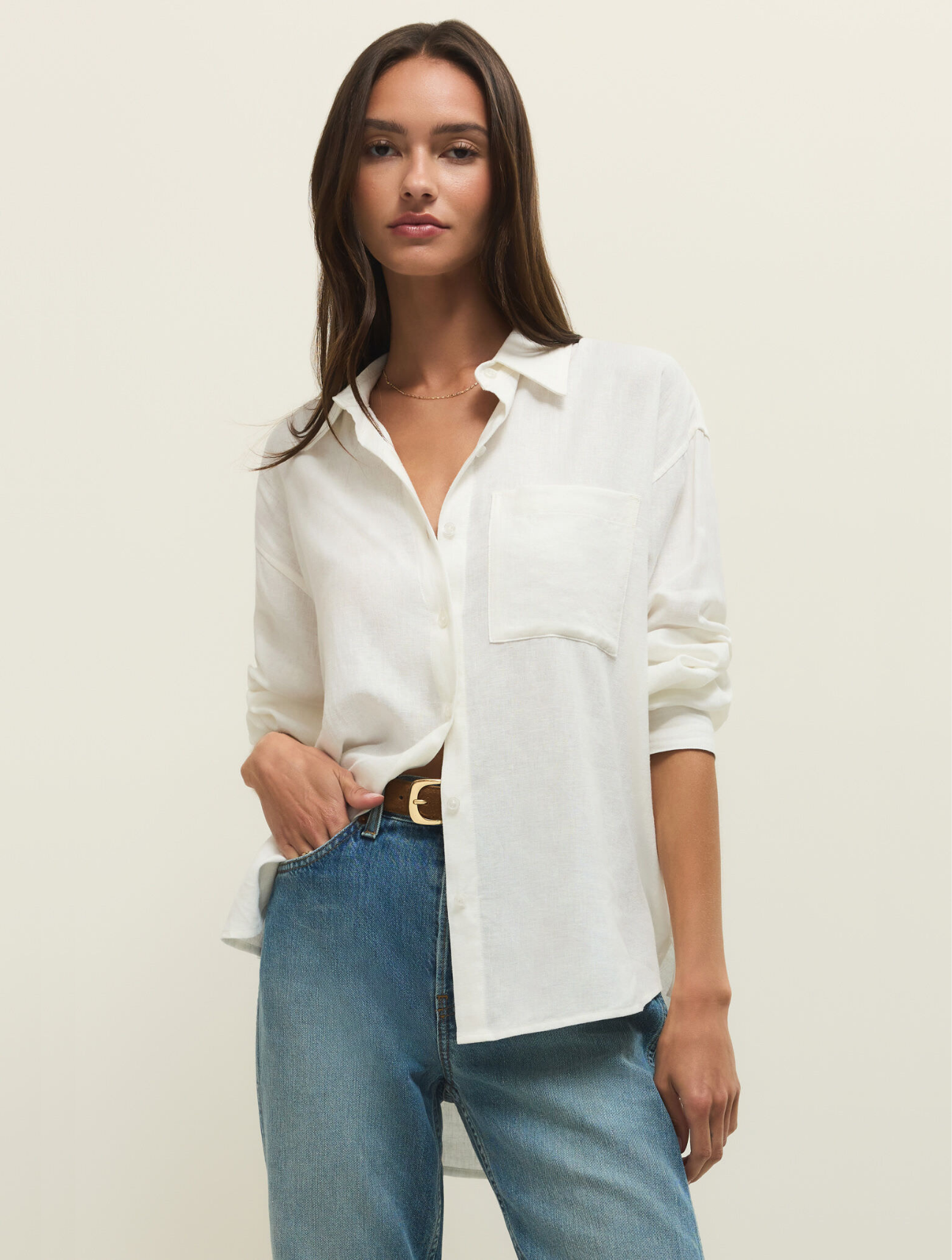 Alfie Linen Button Up