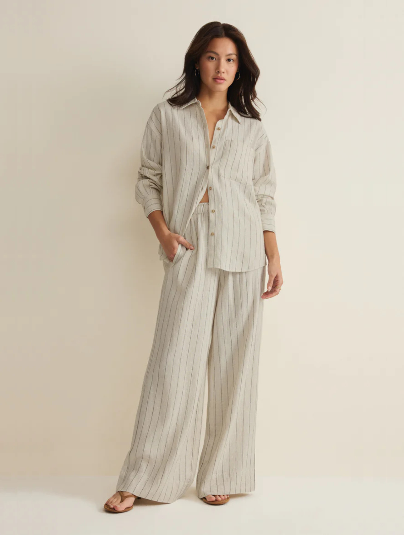 Alfie Striped Button Up