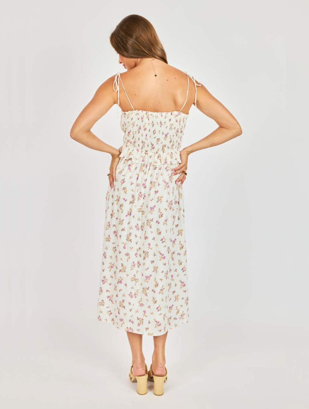 Bouquet Sweetheart Midi Dress